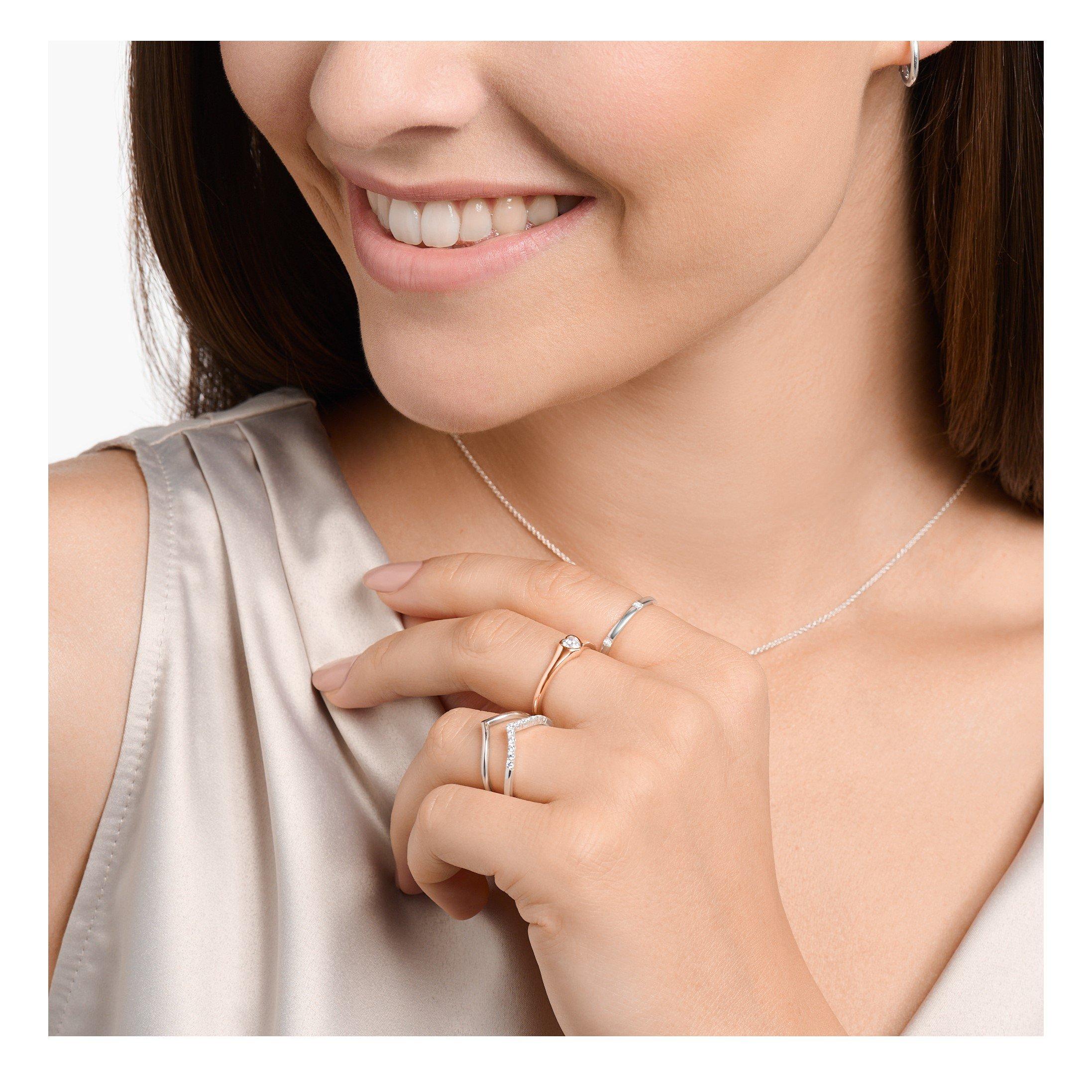 Rosaguld - Thomas Sabo - THOMAS SABO Charming Love Signet Ring - 2