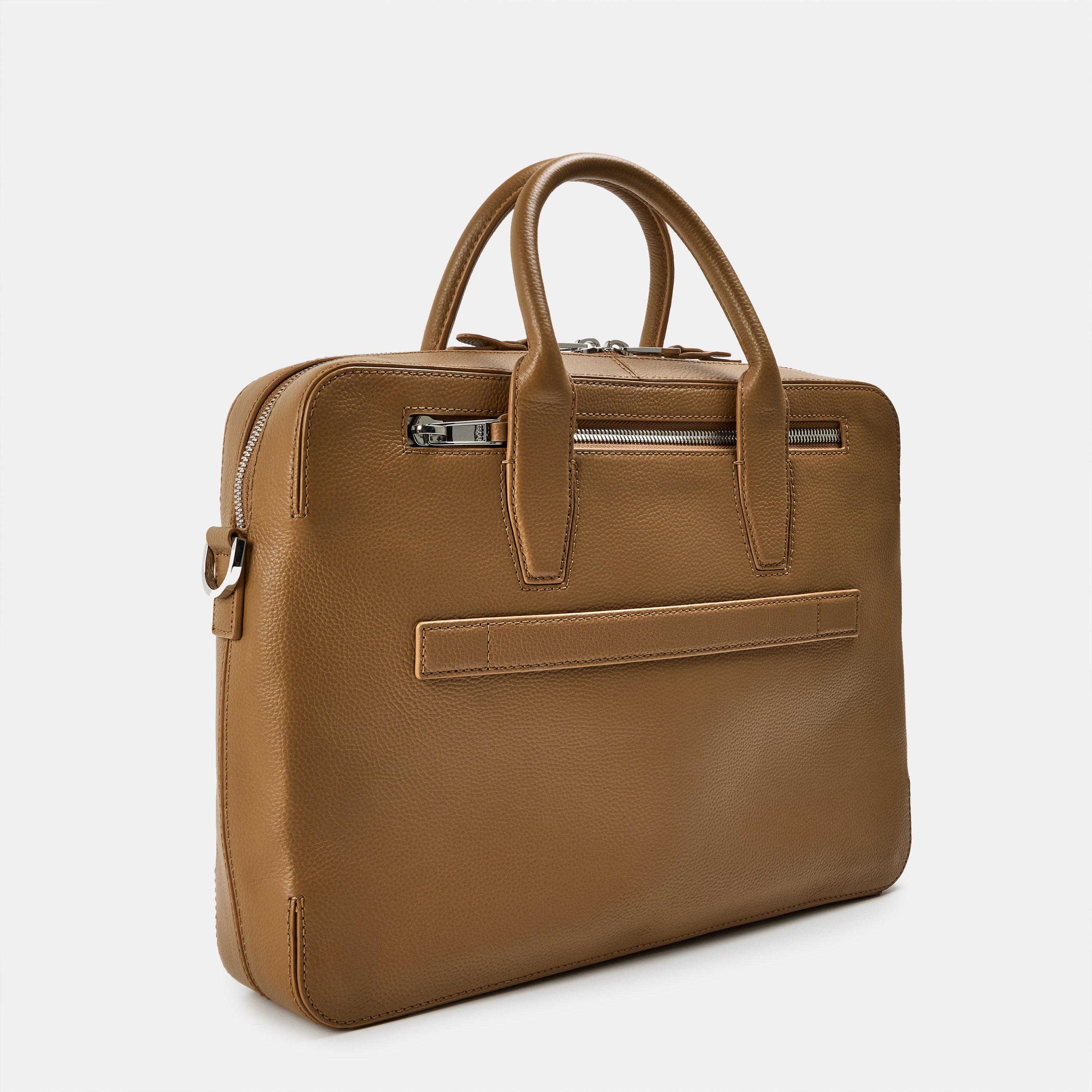 Beige - Boss - Men's Highway S Doc Pocket Document Laptop Bag - 2