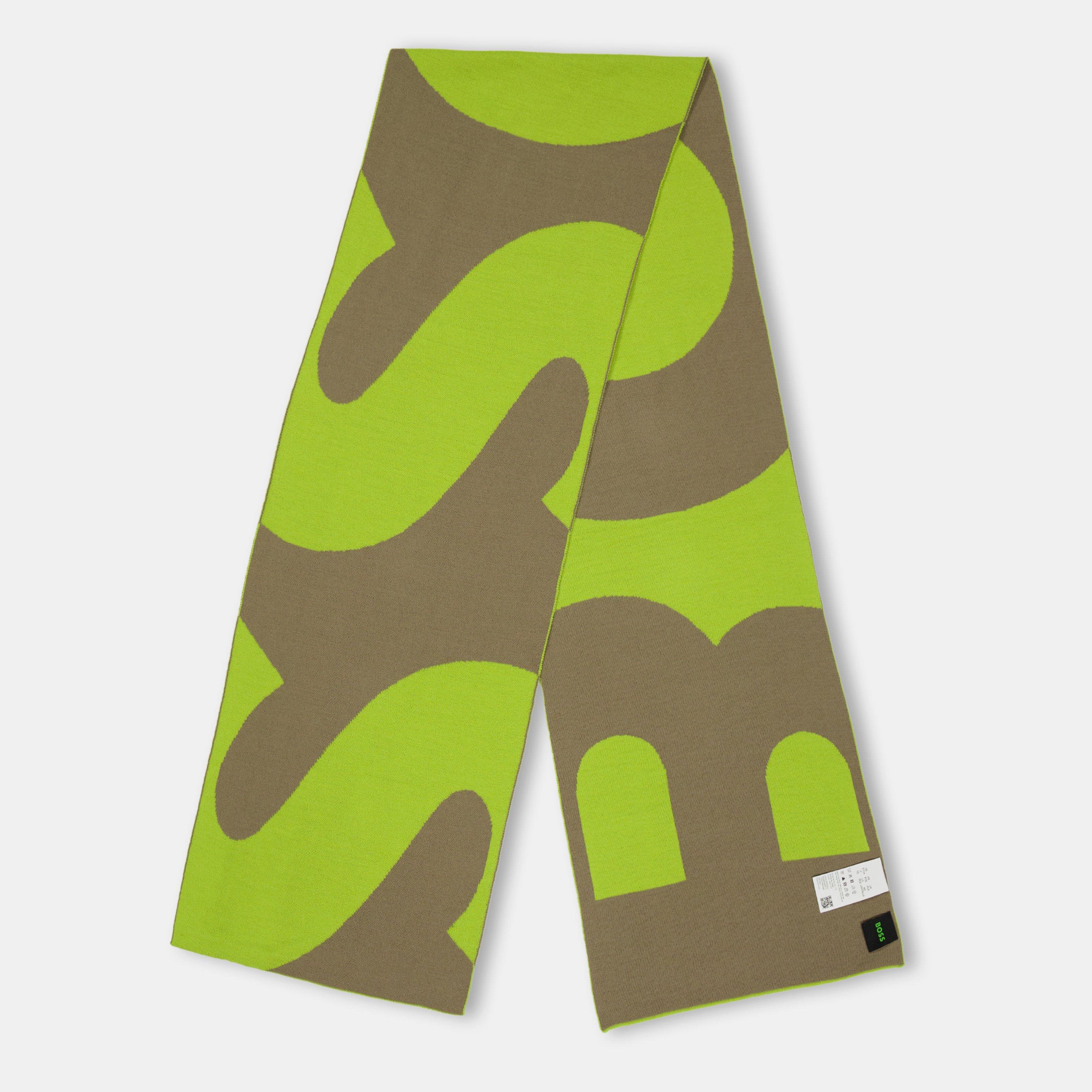 Light/Green - Boss - Men's Acro Scarf X Lightweight Scarf - 1