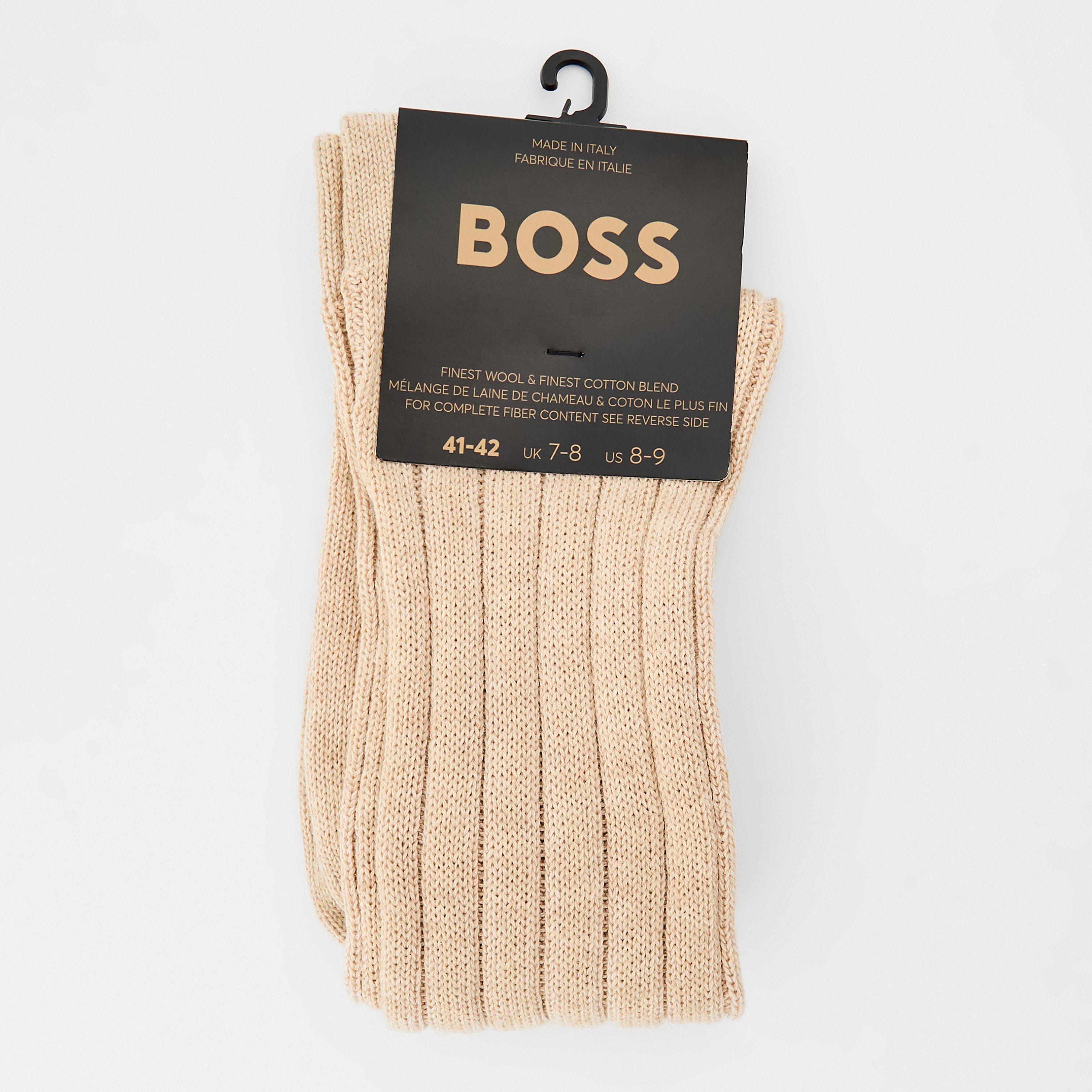 Boss Men's Bs Rib Ribbed Bodysuit - Light Beige - 8.5T