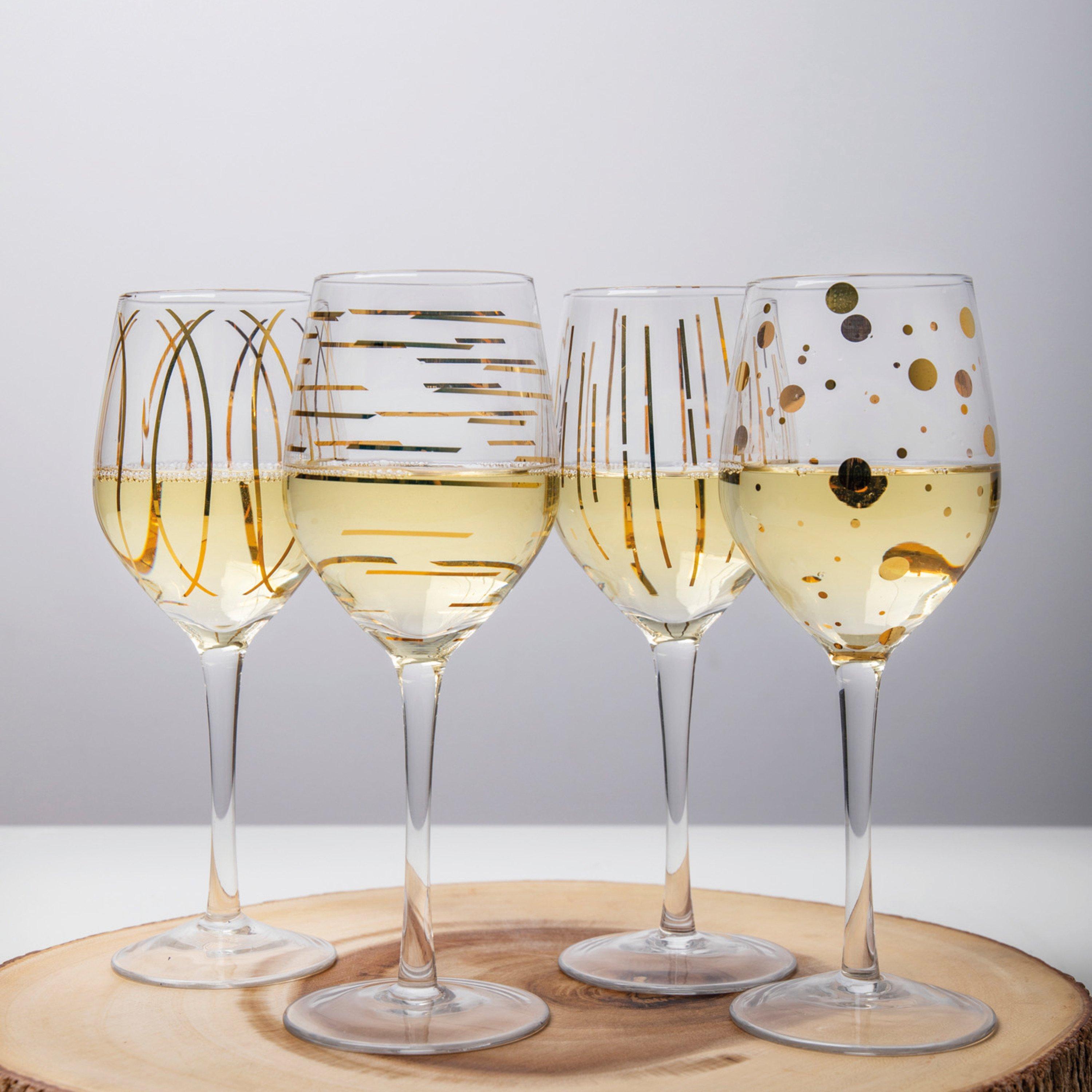 Clear - Mikasa - Mikasa Cheers Set of Four White Wine Glasses Meta - 2