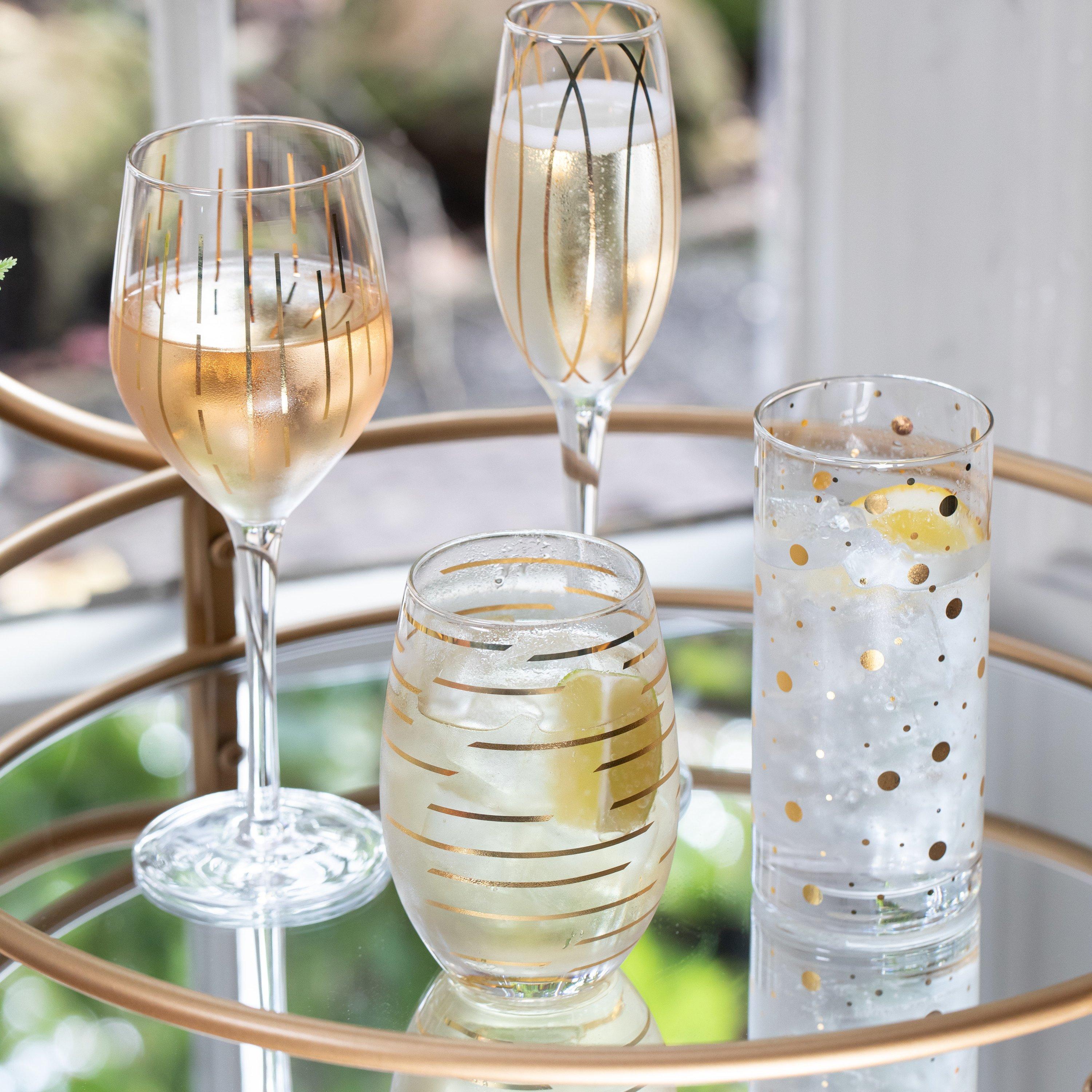 Clear - Mikasa - Mikasa Cheers Set of Four White Wine Glasses Meta - 4