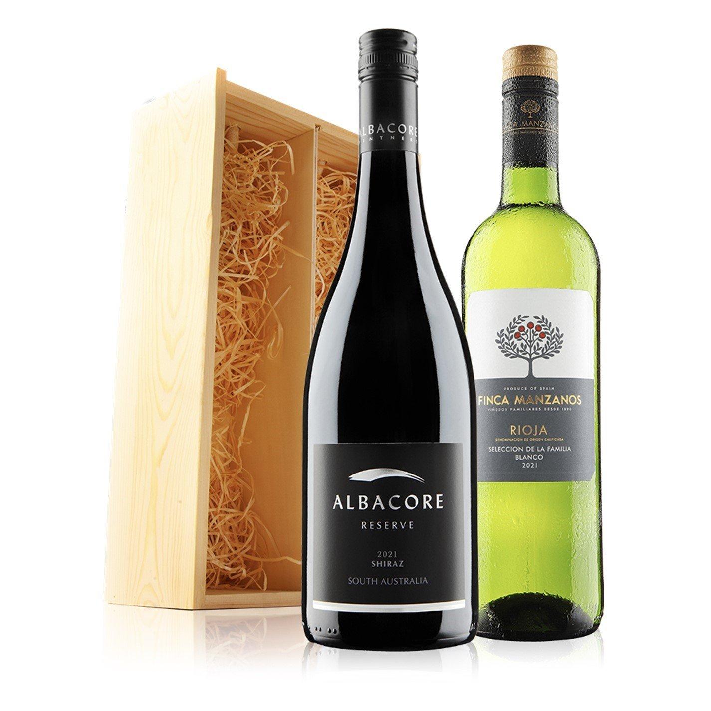 Virgin Wines  Luxury Mixed Duo In Wooden Gift Box -  - 2