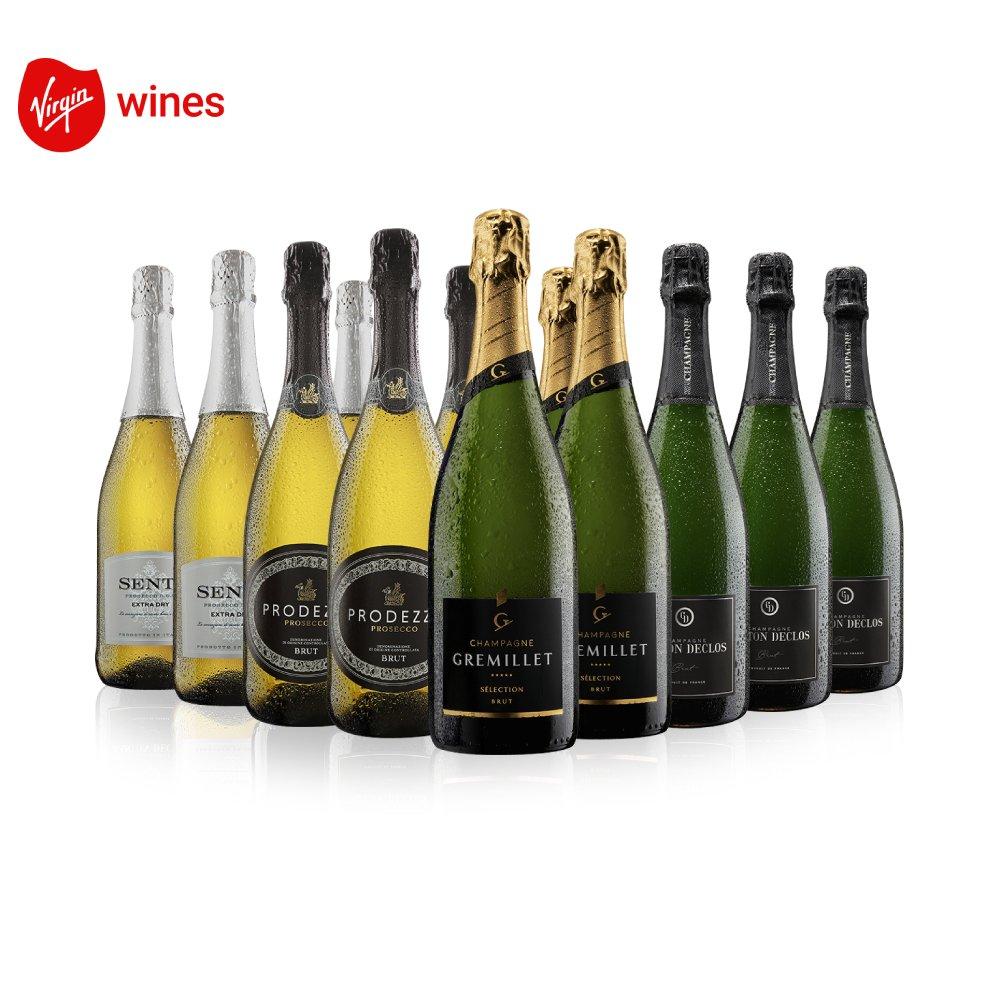 Virgin Wines  Prosecco And Champagne - 12 Bottle Case - White
