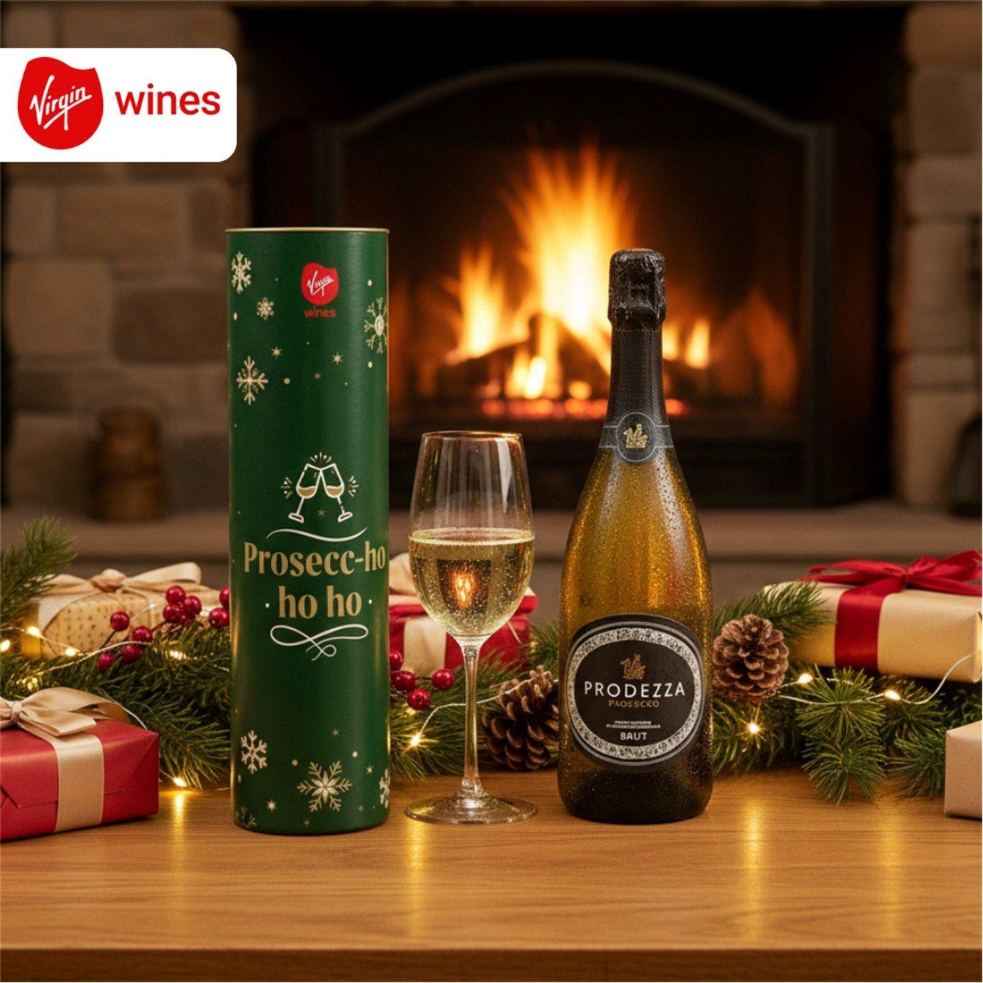 White - Virgin Wines - Prosecc-ho-ho-ho gift tube - 2