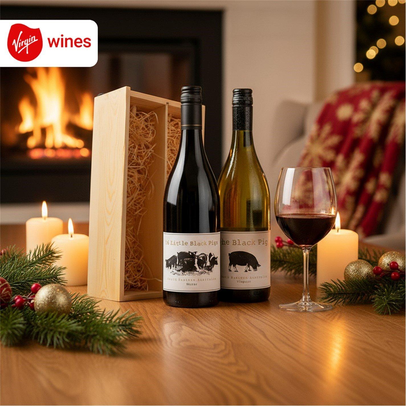 Multi - Virgin Wines - Premium Mixed Duo in Wooden Gift Box - 2