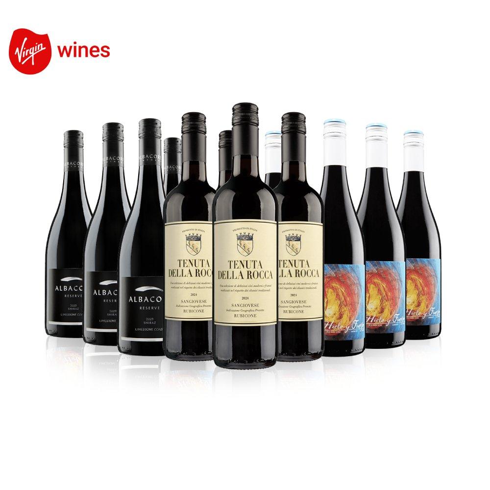 Virgin Wines Premium 12 Bottle Red Wine Case | Sports Direct