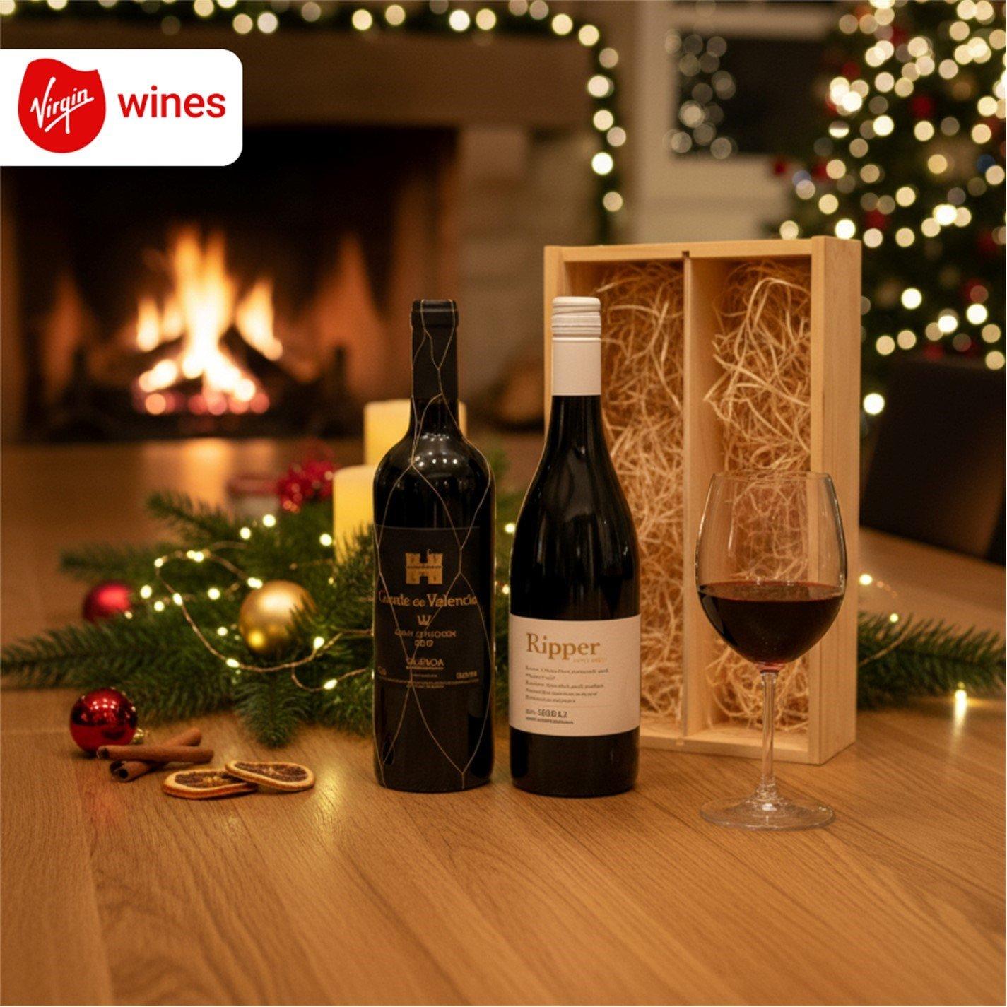 Red - Virgin Wines - Premium Red Duo in Red Wooden Box - 2
