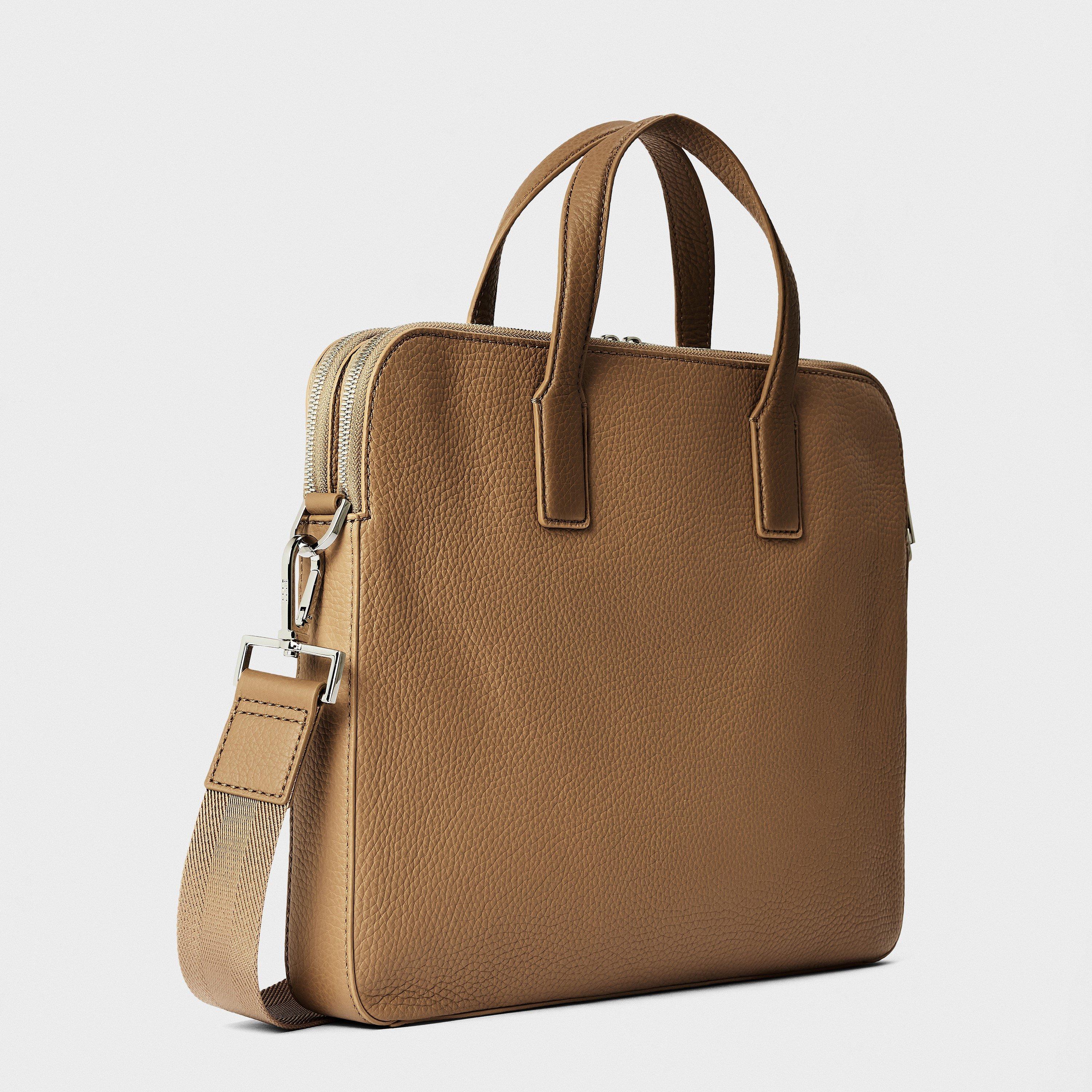 Beige - Boss - Men's Crosstown Zipped Laptop Sleeve - 2