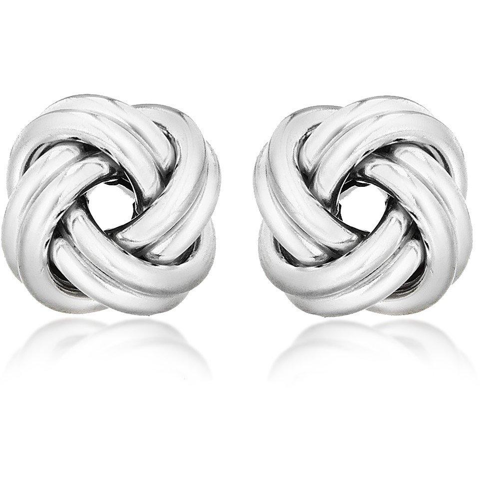 Sterling Silver - Be You - Sterling Silver Double-Knot Stud Earrings - 1