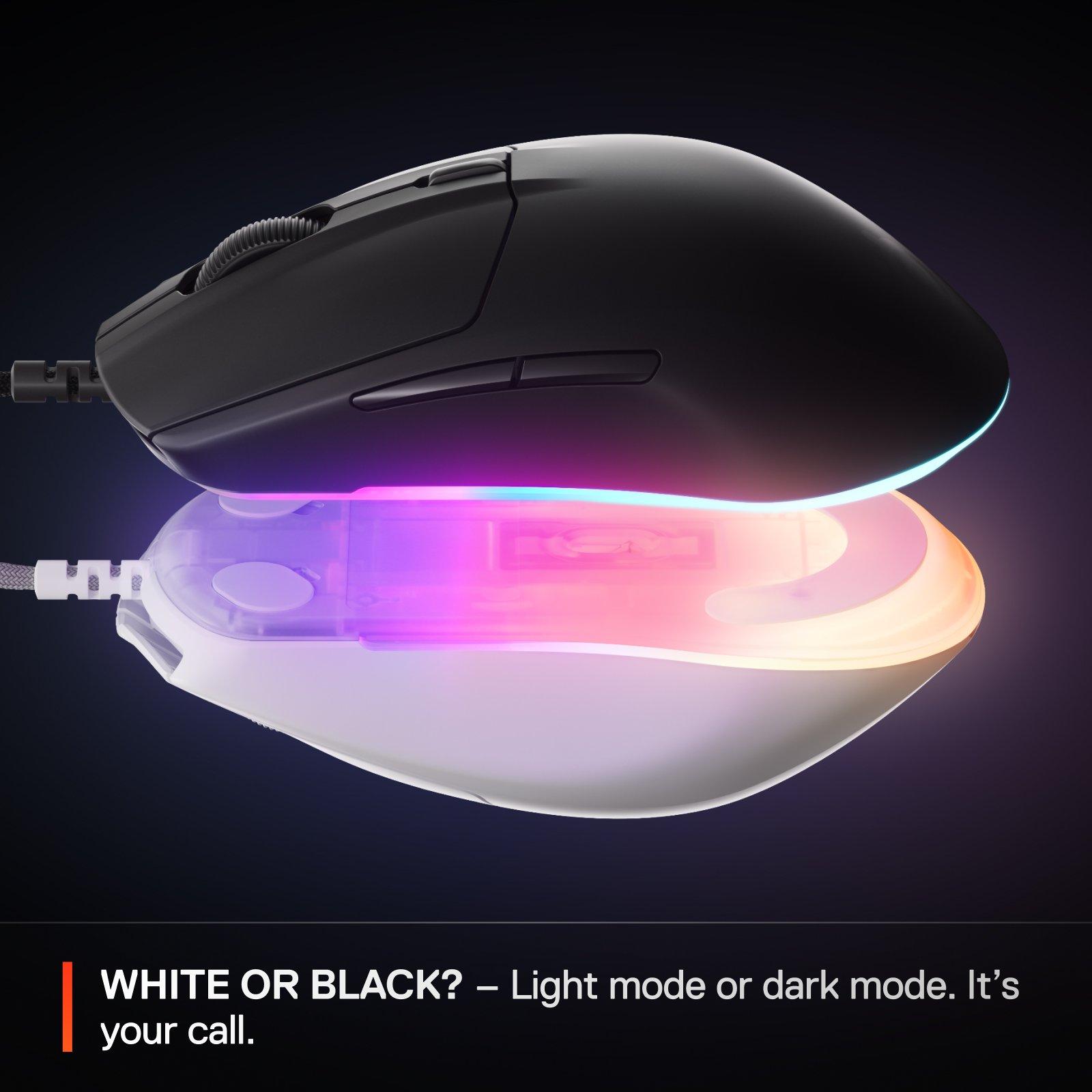Black - SteelSeries - Rival 3 Gen 2 Gaming Mouse - 8