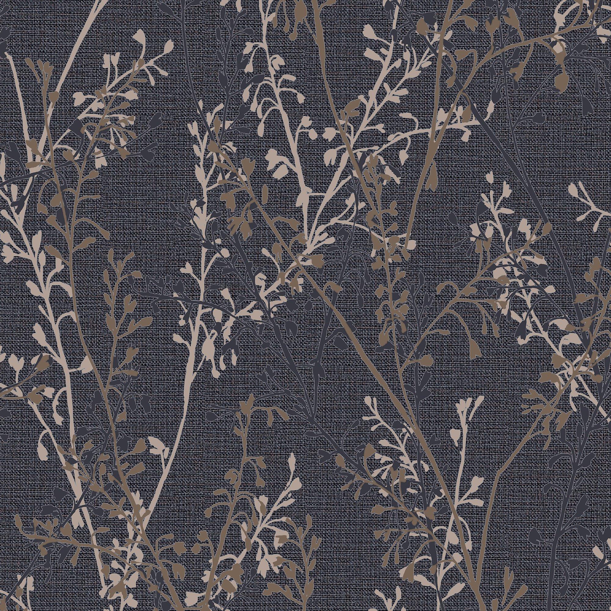 Blue - Boutique - Boutique Breeze Sprig Floral Blue Wallpaper - 2