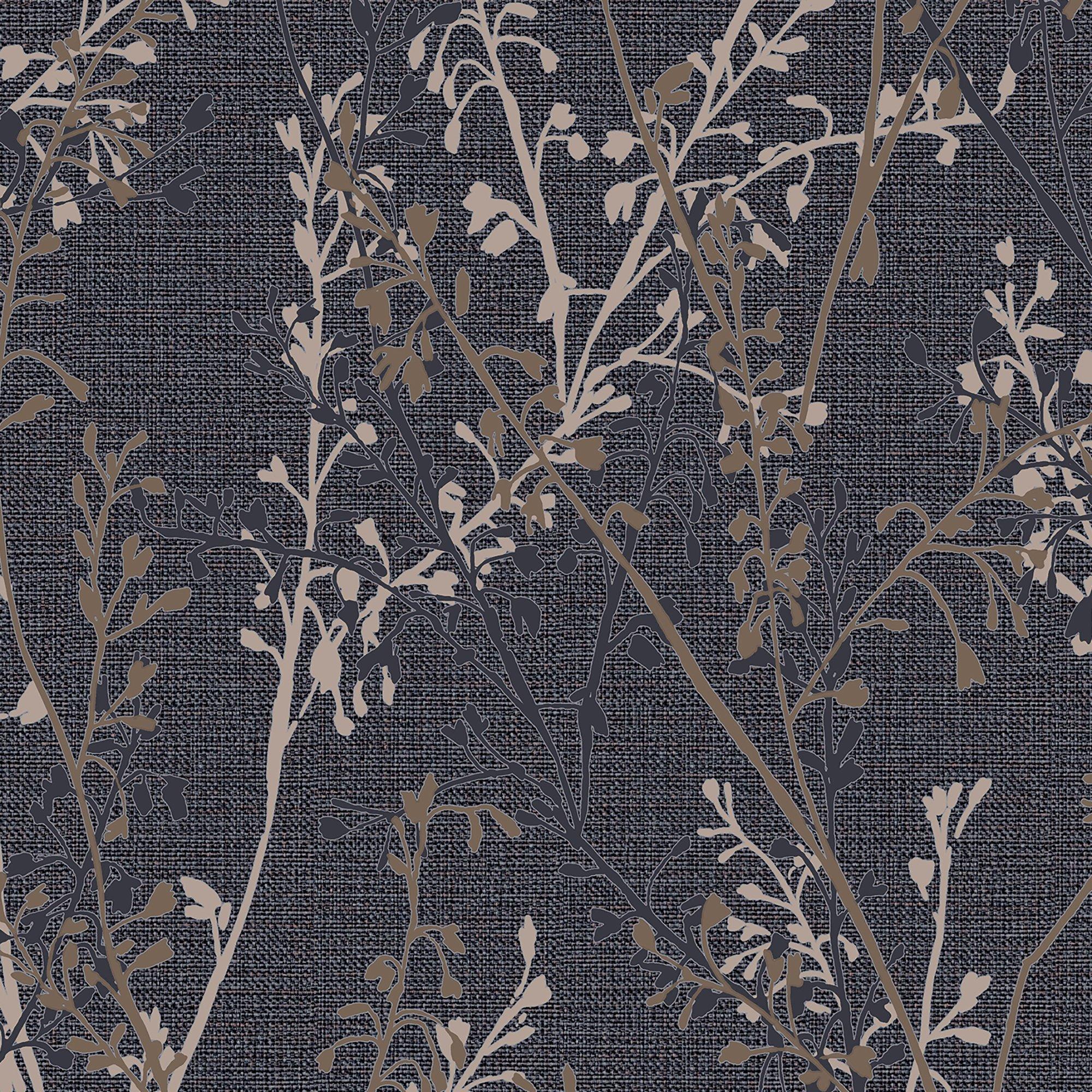 Blue - Boutique - Boutique Breeze Sprig Floral Blue Wallpaper - 4