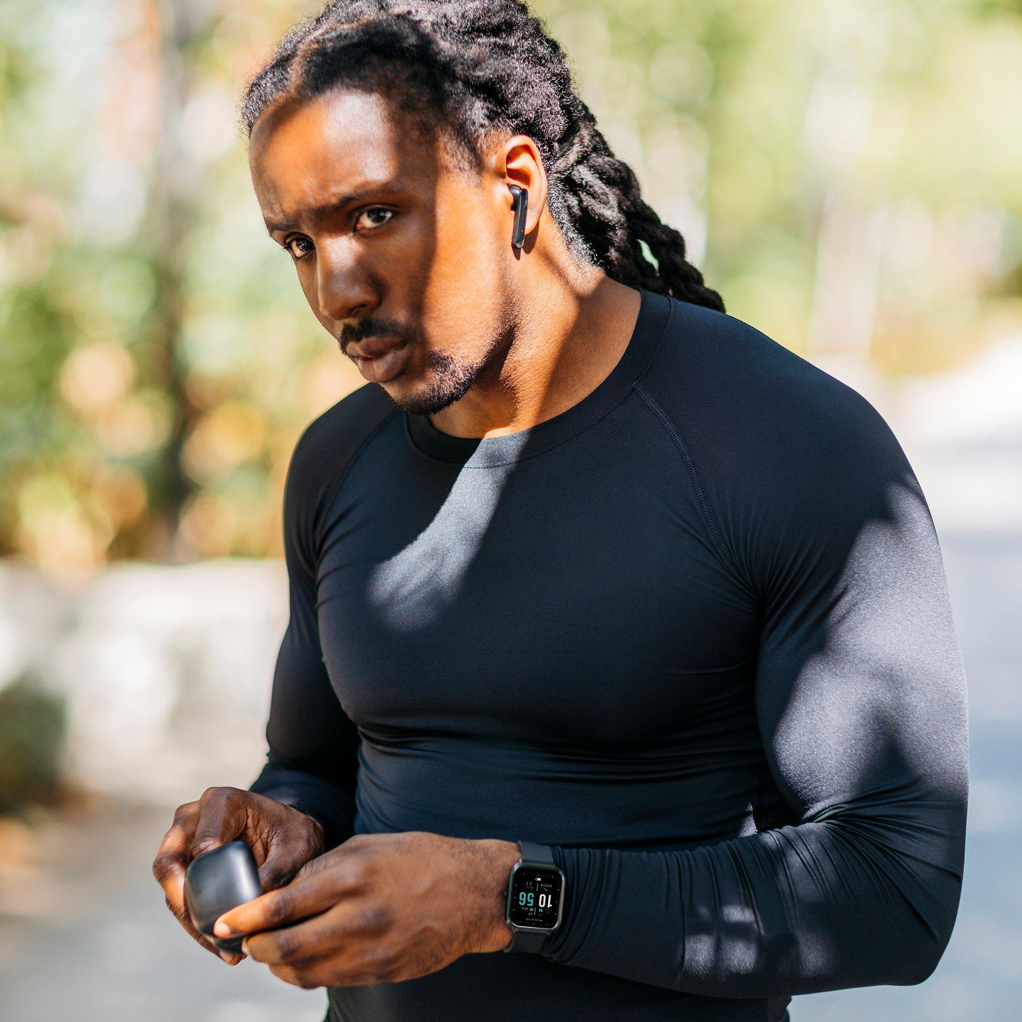 Black - Reflex Active - Reflex Active Series 17 Black Smart Watch & Earbud - 4