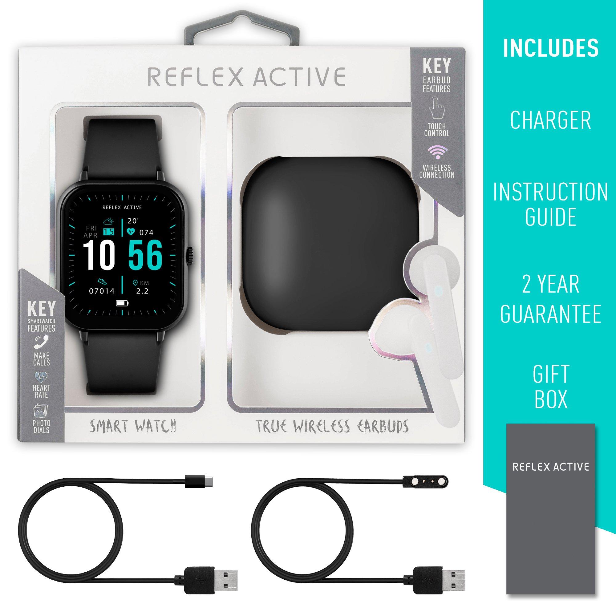 Black - Reflex Active - Reflex Active Series 17 Black Smart Watch & Earbud - 9