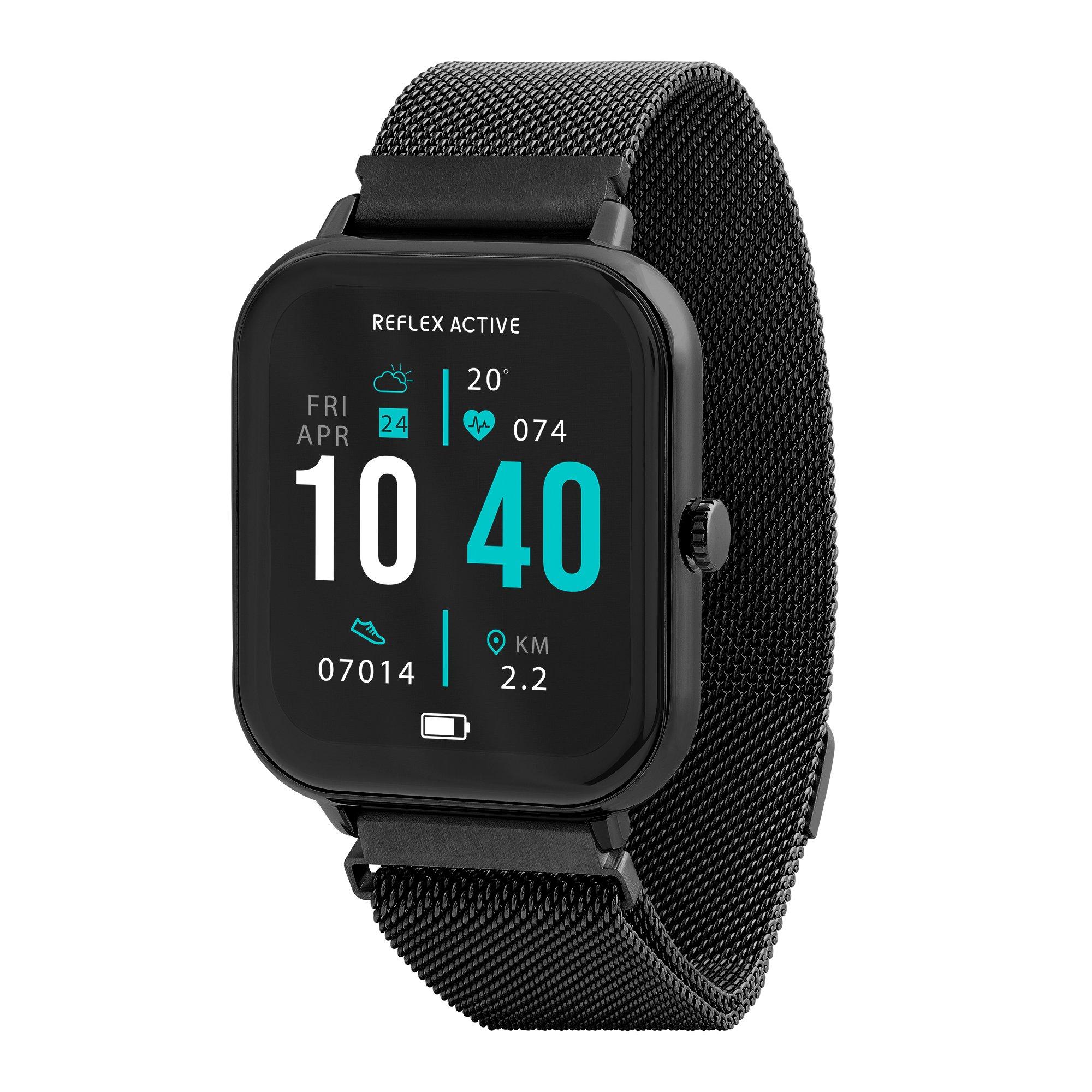 Black Mesh - Reflex Active - Series 23 Black Smart Calling Watch - 1