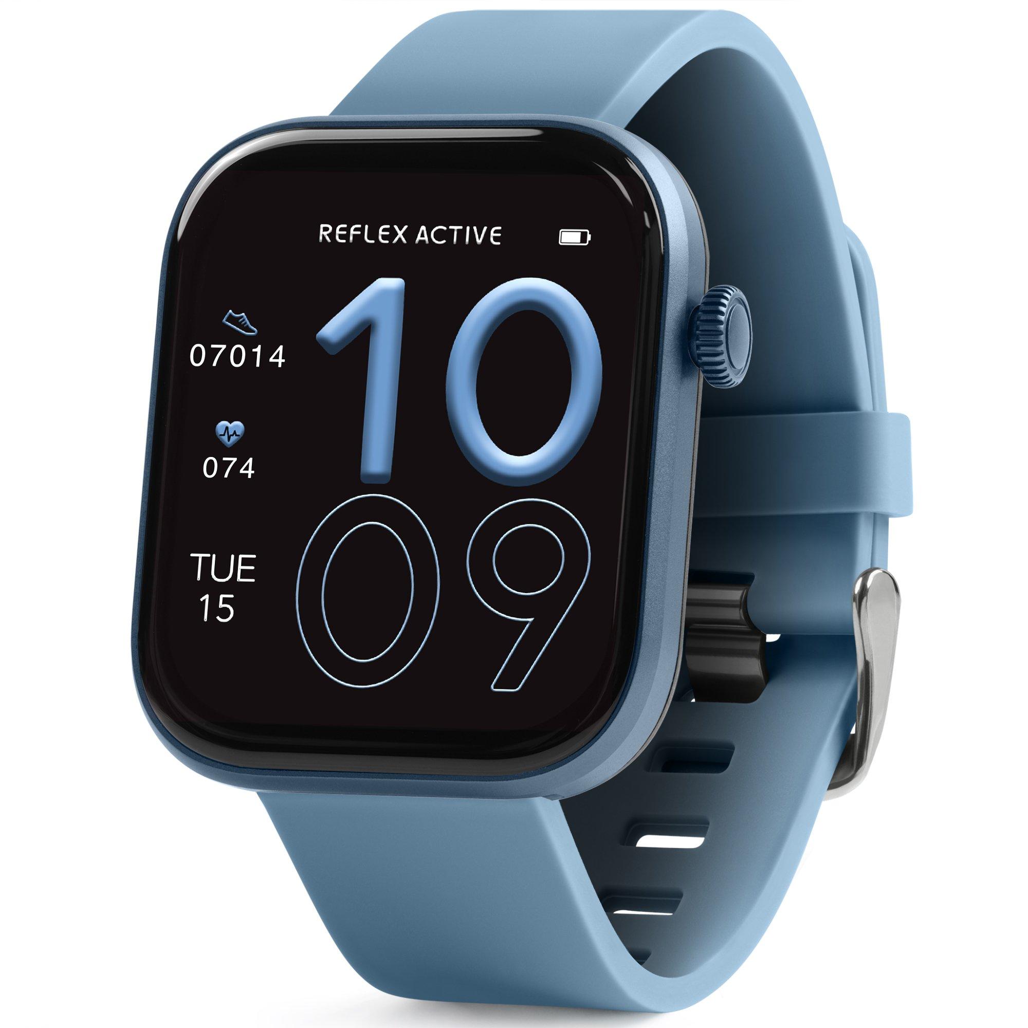 Denim Blue - Reflex Active - Series 40 Amoled Smart Calling Watch - 1