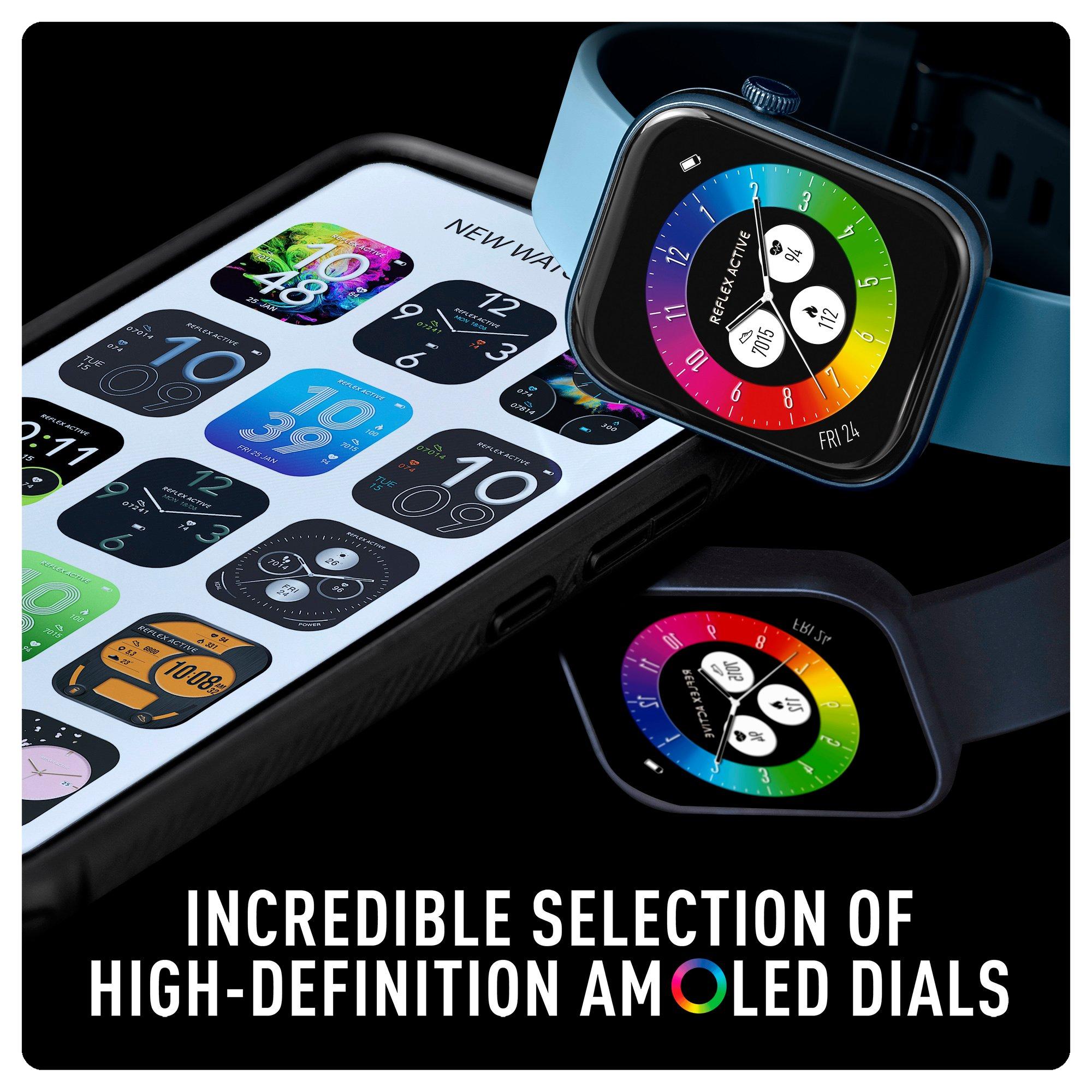 Denim Blue - Reflex Active - Reflex Active Series 40 Amoled Smart Calling Watch - 4