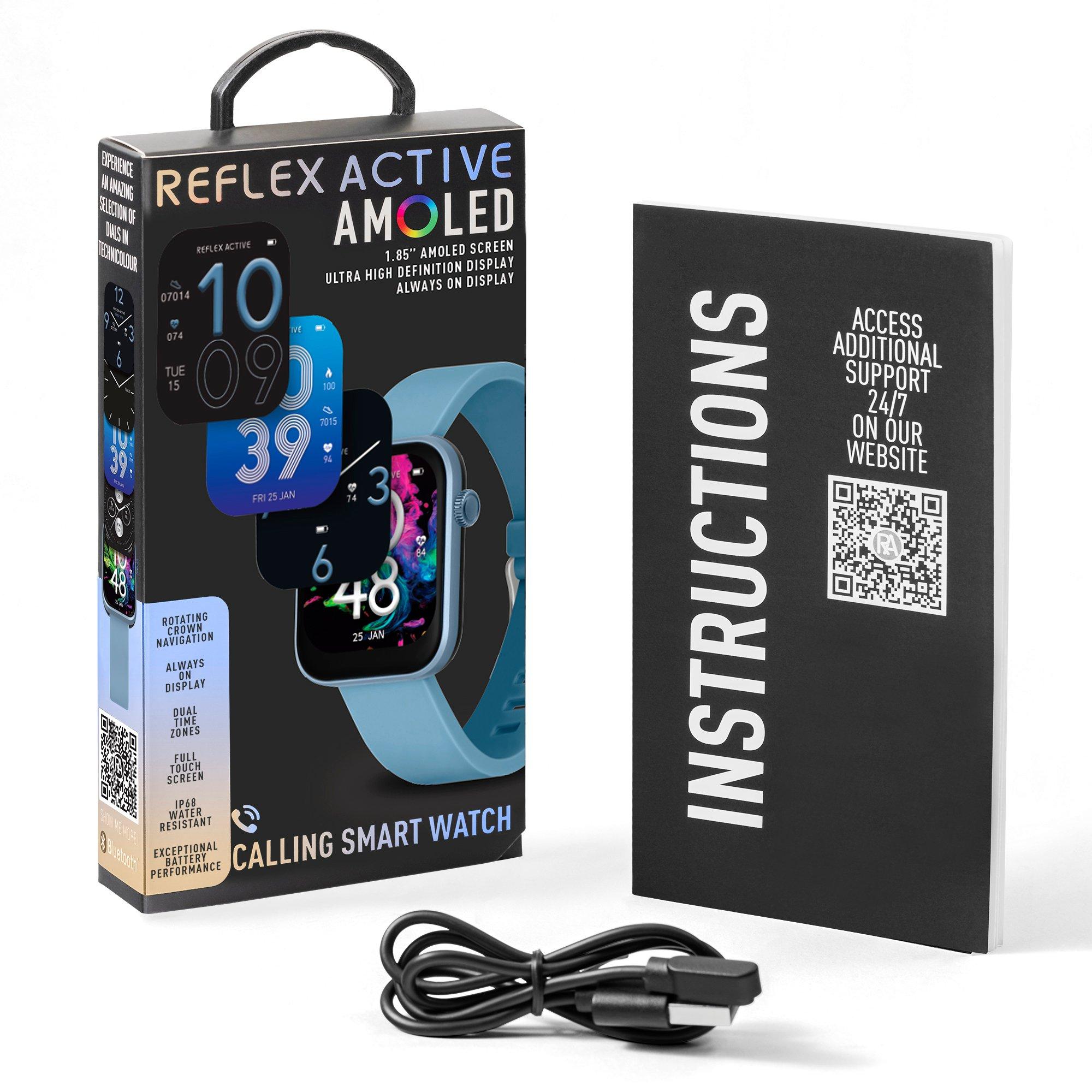 Denim Blue - Reflex Active - Reflex Active Series 40 Amoled Smart Calling Watch - 6