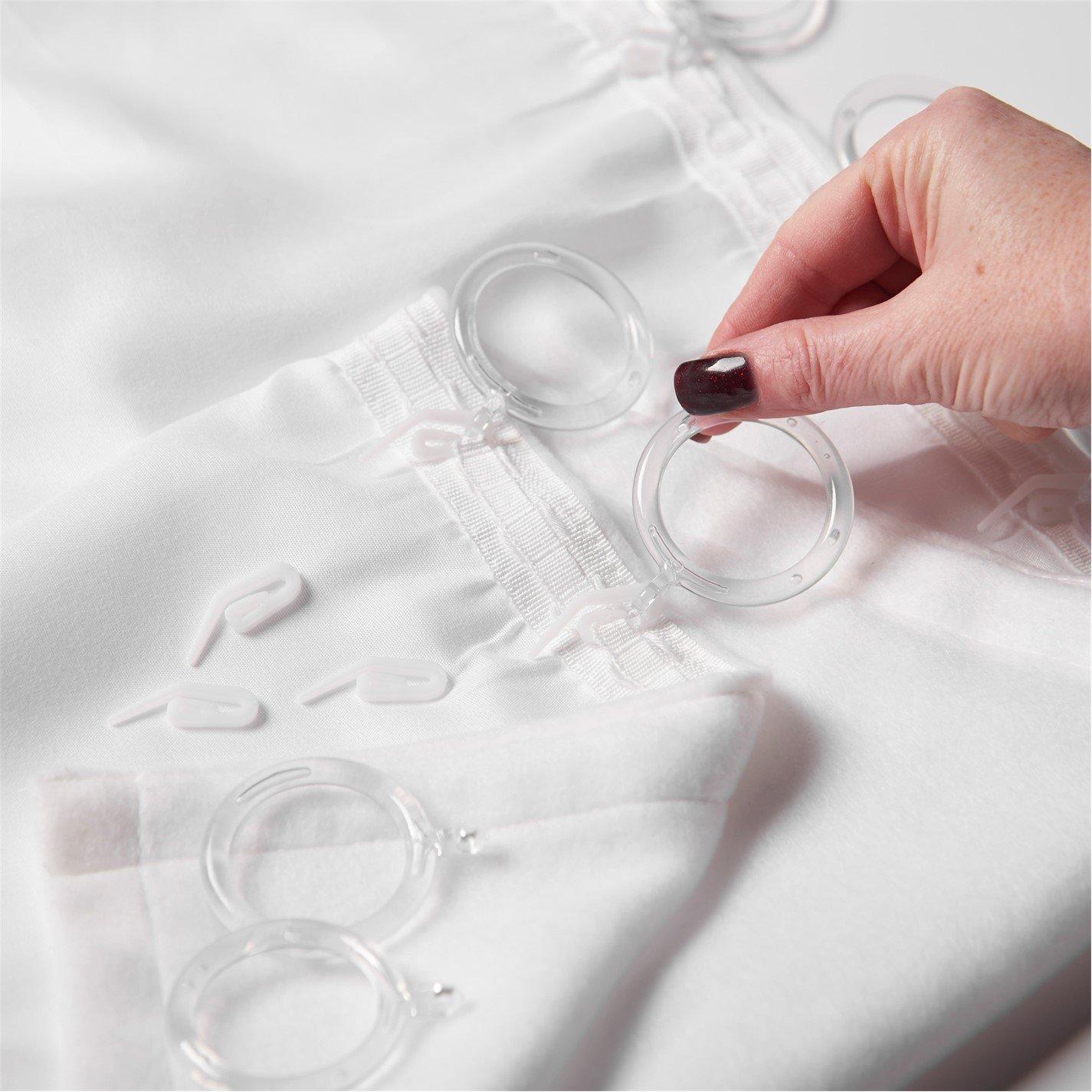 White - Alan Symonds - Fleece Thermal Curtain Linings Pair - 4