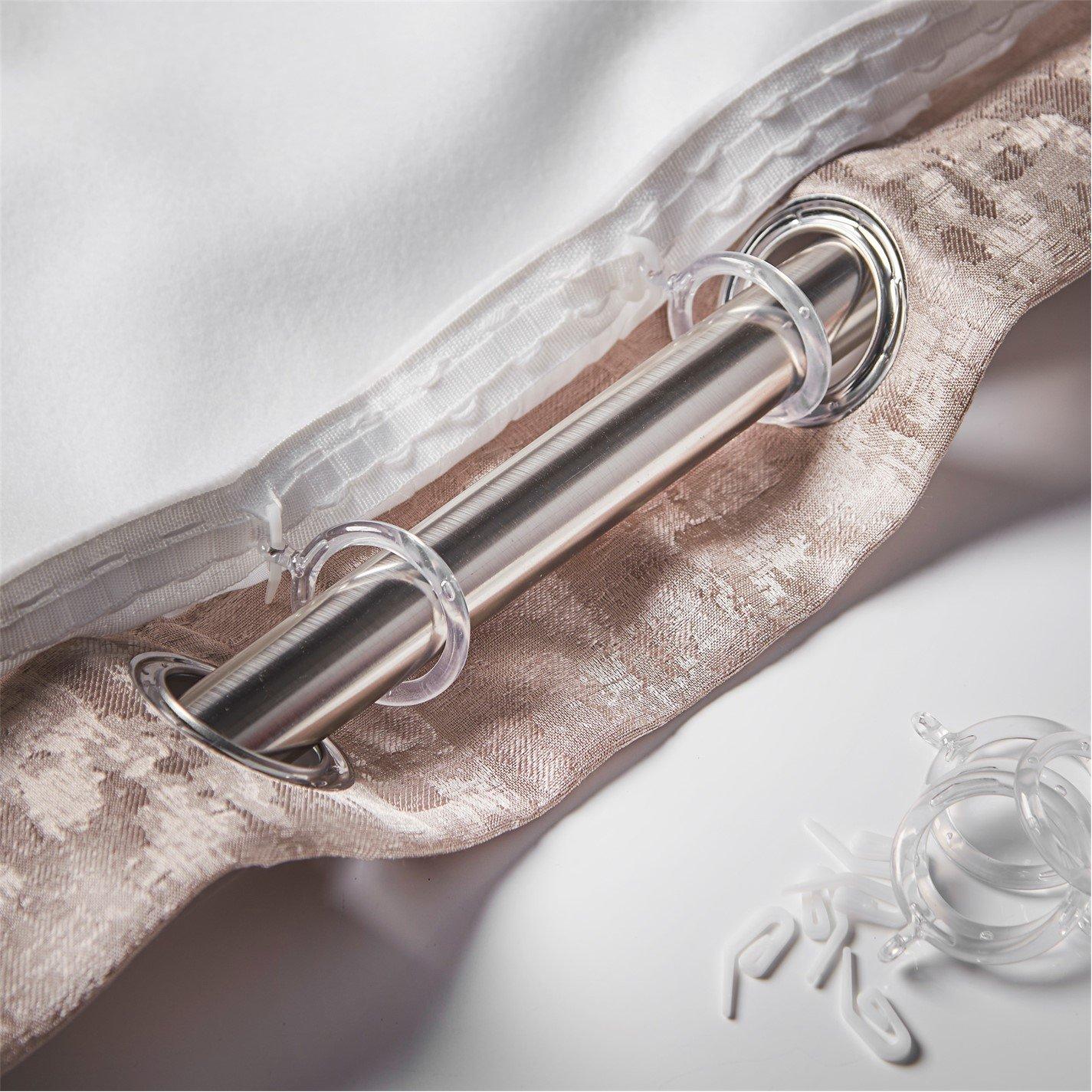 White - Alan Symonds - Fleece Thermal Curtain Linings Pair - 5