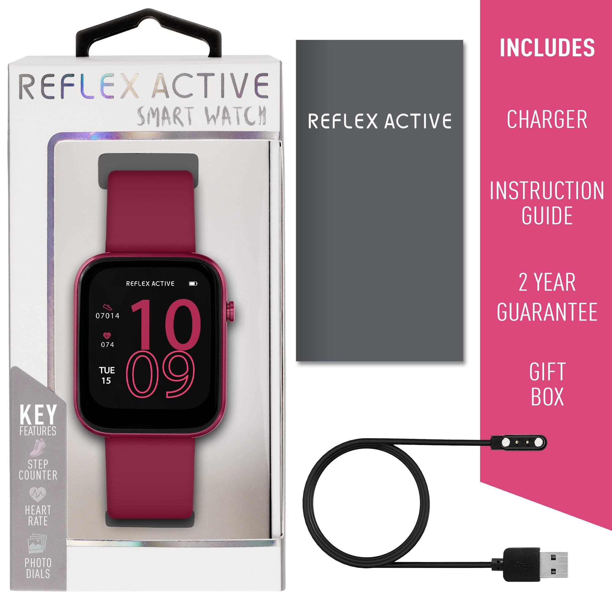 Berry - Reflex Active - Reflex Active Series 12 Berry Strap Smart Watch - 7