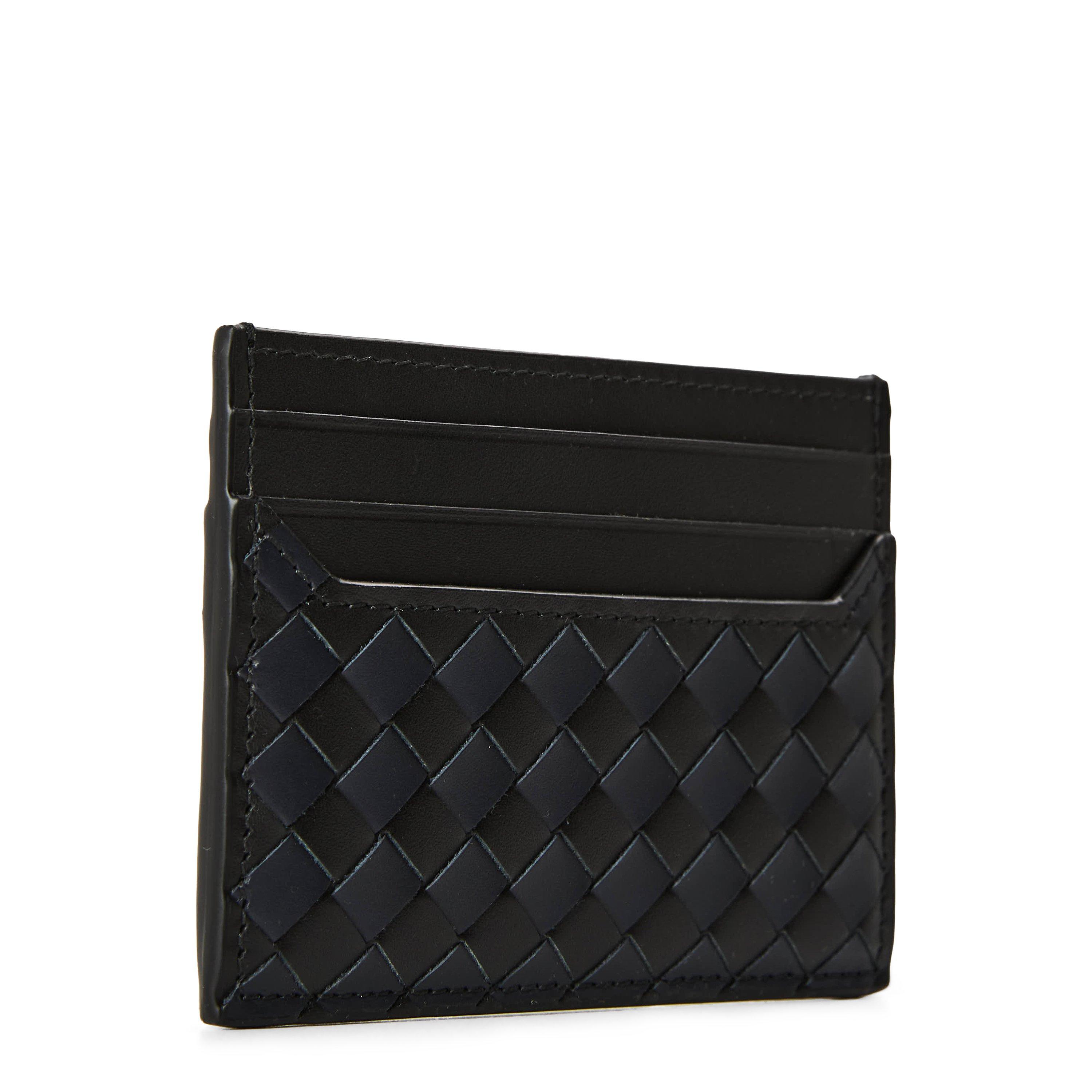 Black/Navy - Bottega Veneta - BV Intrec Cardholder Sn62 - 2