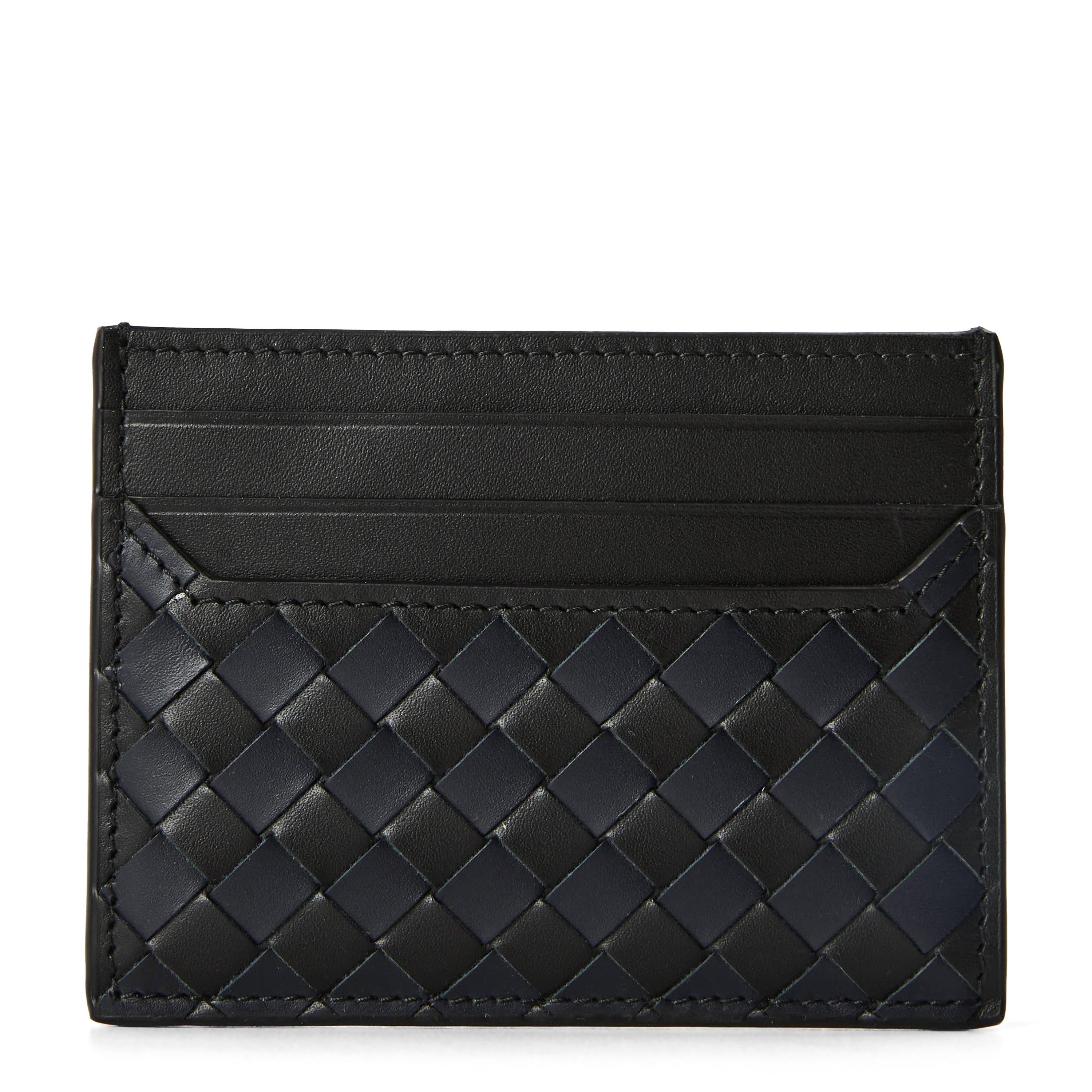 Black/Navy - Bottega Veneta - BV Intrec Cardholder Sn62 - 3