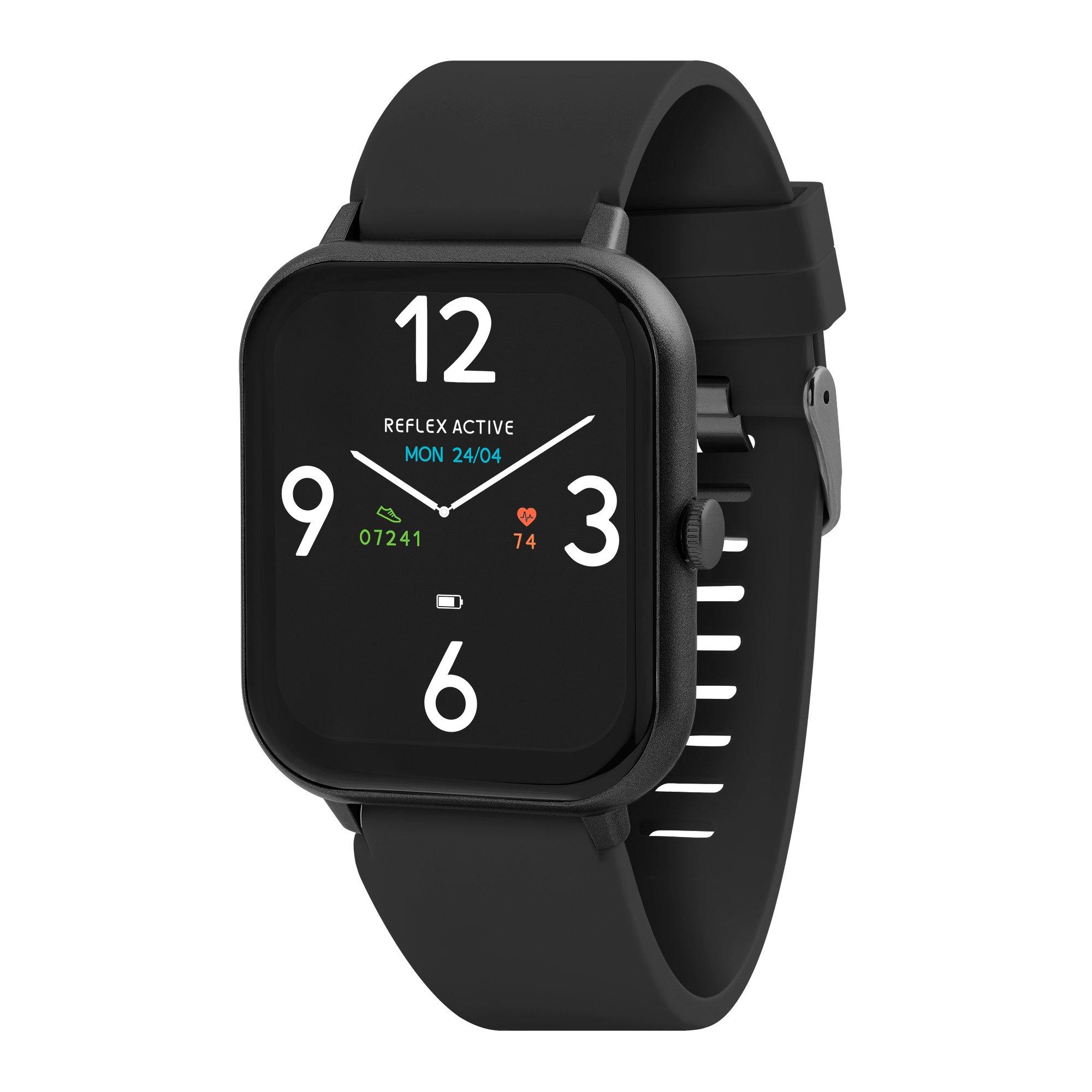 Black - Reflex Active - Series 17 Black Strap Smart Watch - 1