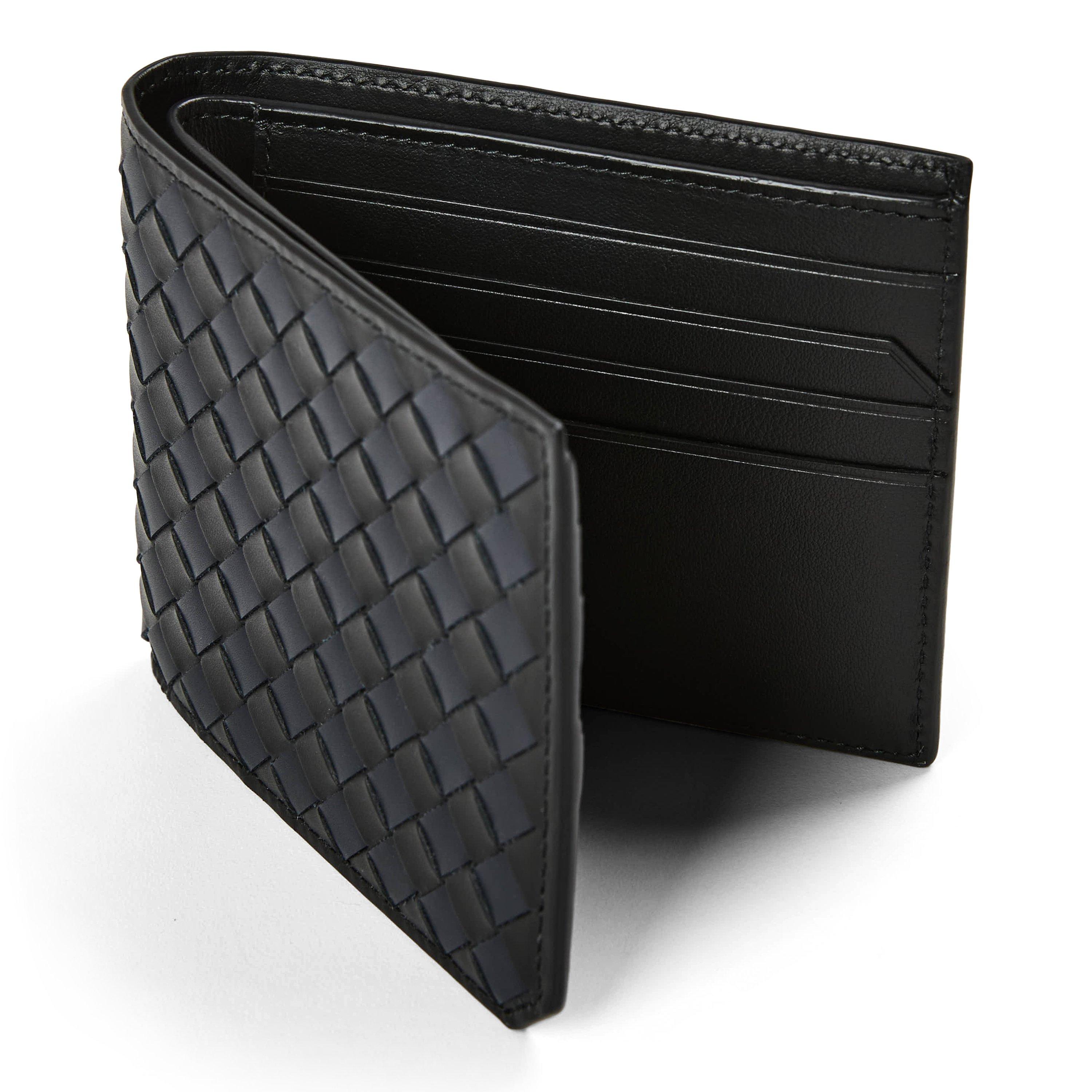 Black/Navy - Bottega Veneta - BV Intrec Wallet Sn62 - 3