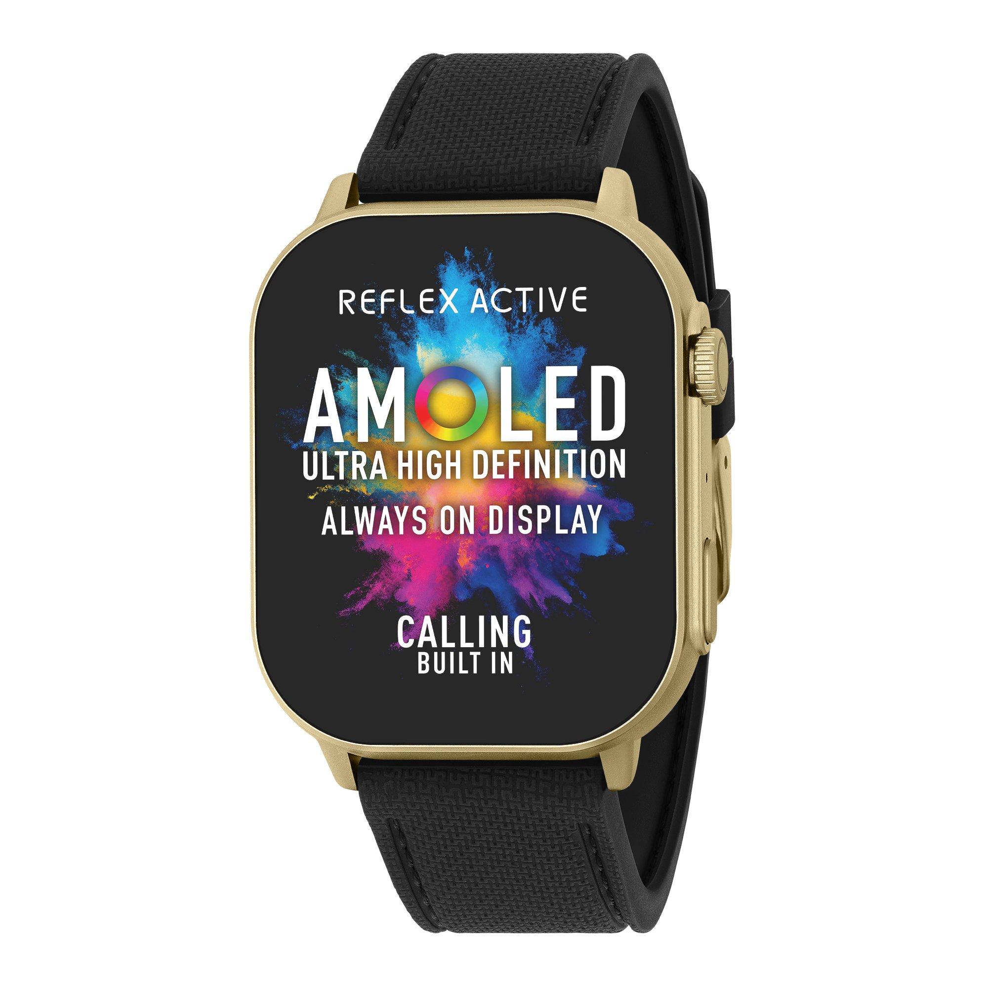 Black - Reflex Active - Reflex Active Series 29 Amoled Smart Calling Watch - 1