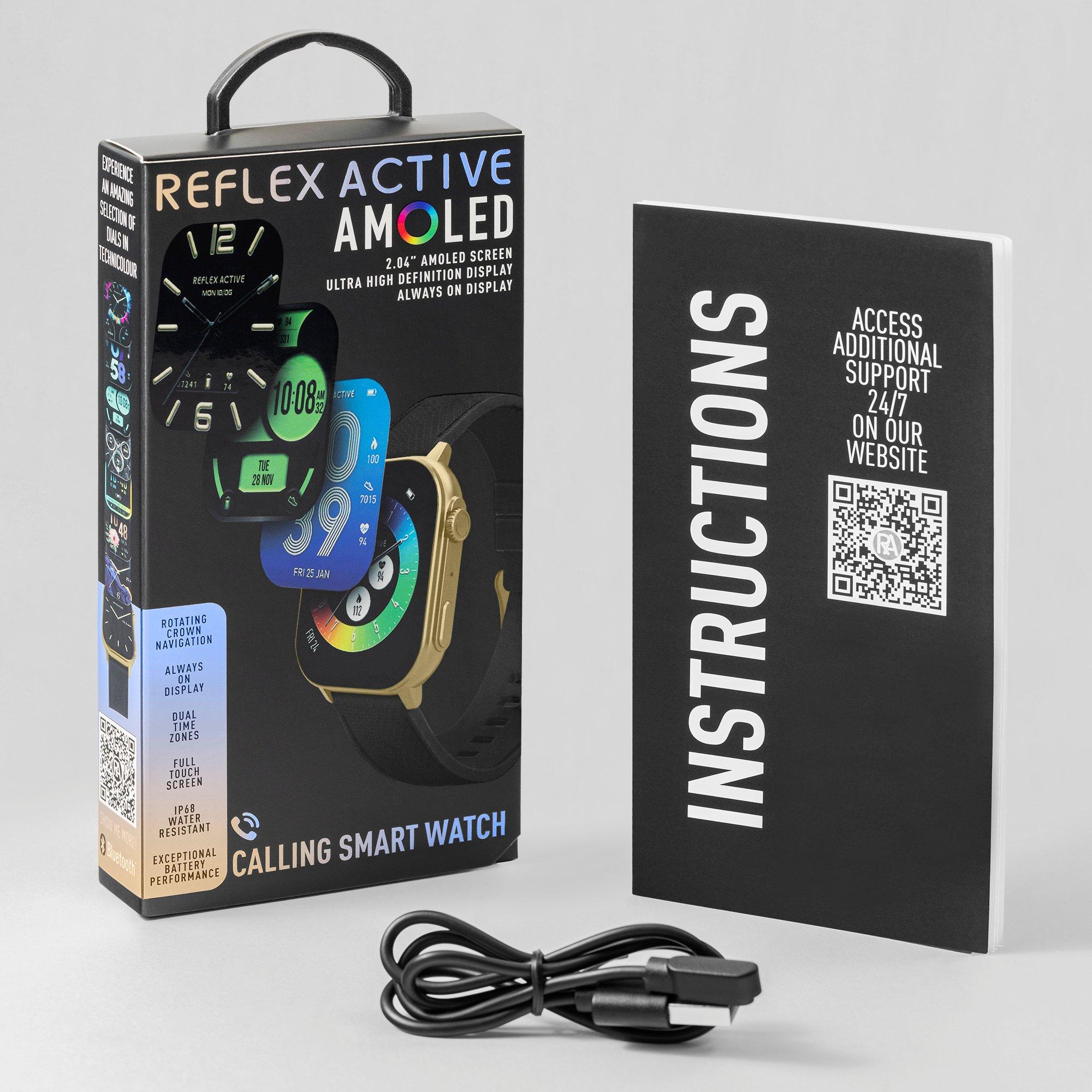 Black - Reflex Active - Reflex Active Series 29 Amoled Smart Calling Watch - 6