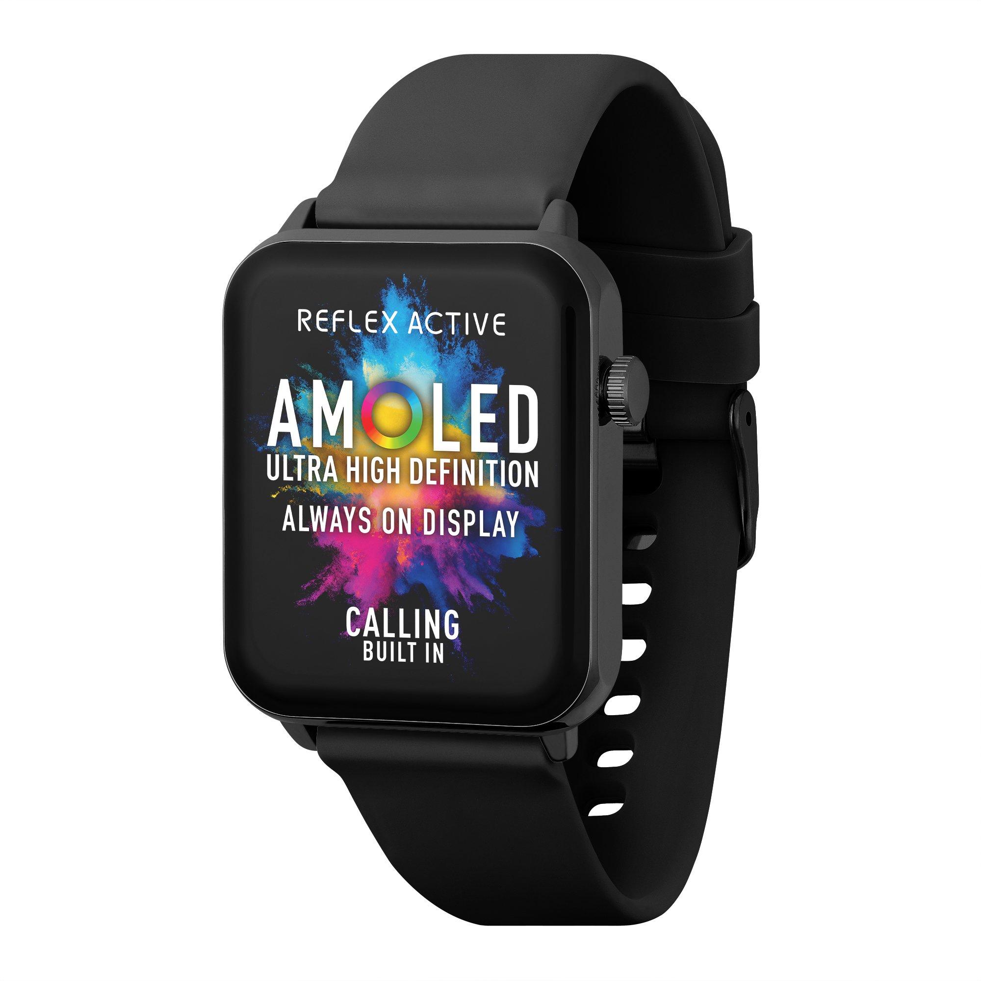 Black - Reflex Active - Amoled Series 30 Black Smart Watch - 1