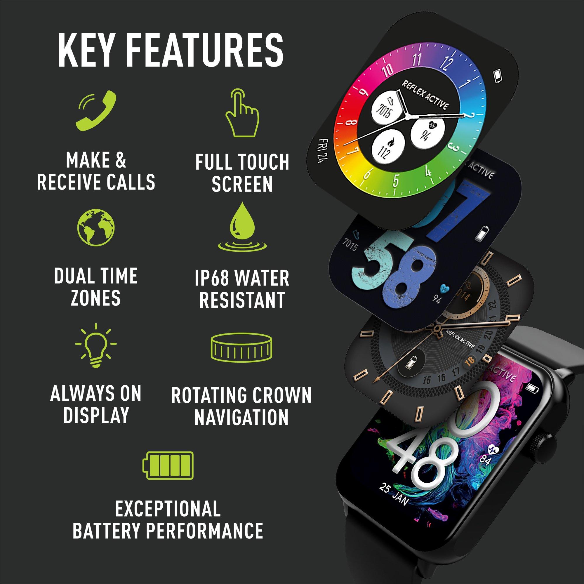 Black - Reflex Active - Reflex Active Amoled Series 30 Black Smart Watch - 4