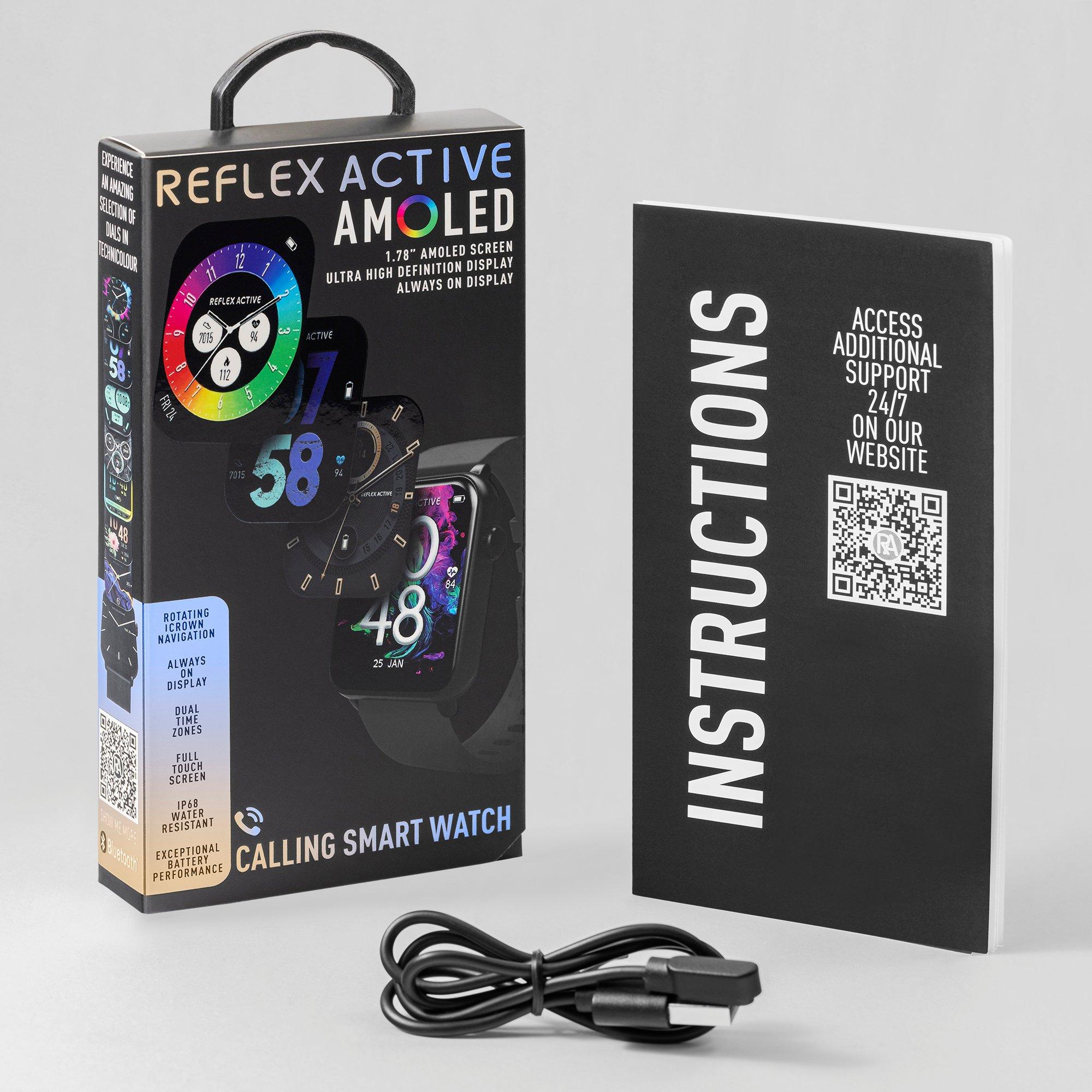 Black - Reflex Active - Reflex Active Amoled Series 30 Black Smart Watch - 6