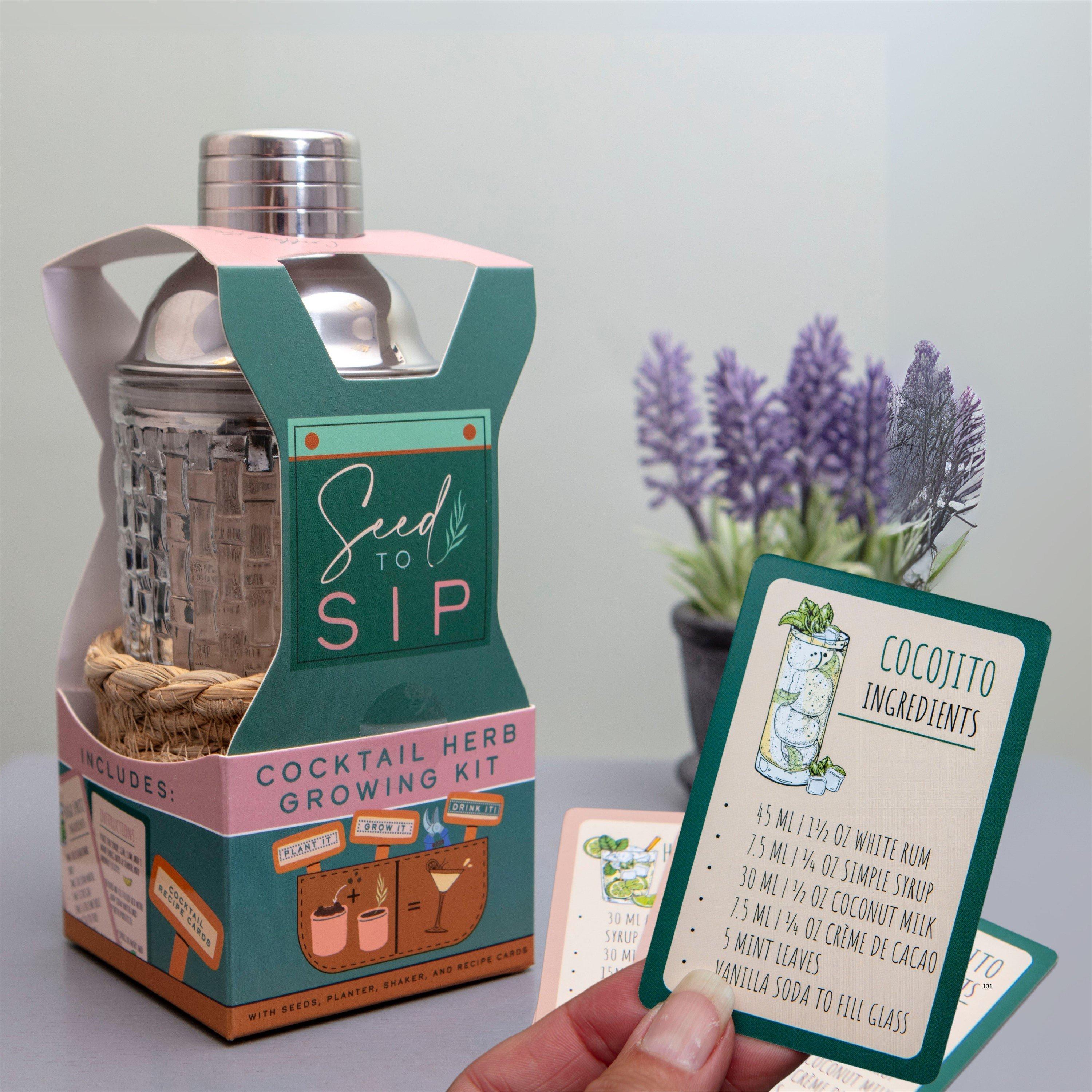 Multi - Boxer Gifts - Seed to Sip Grow Your Own Cocktails Gift Set - 5