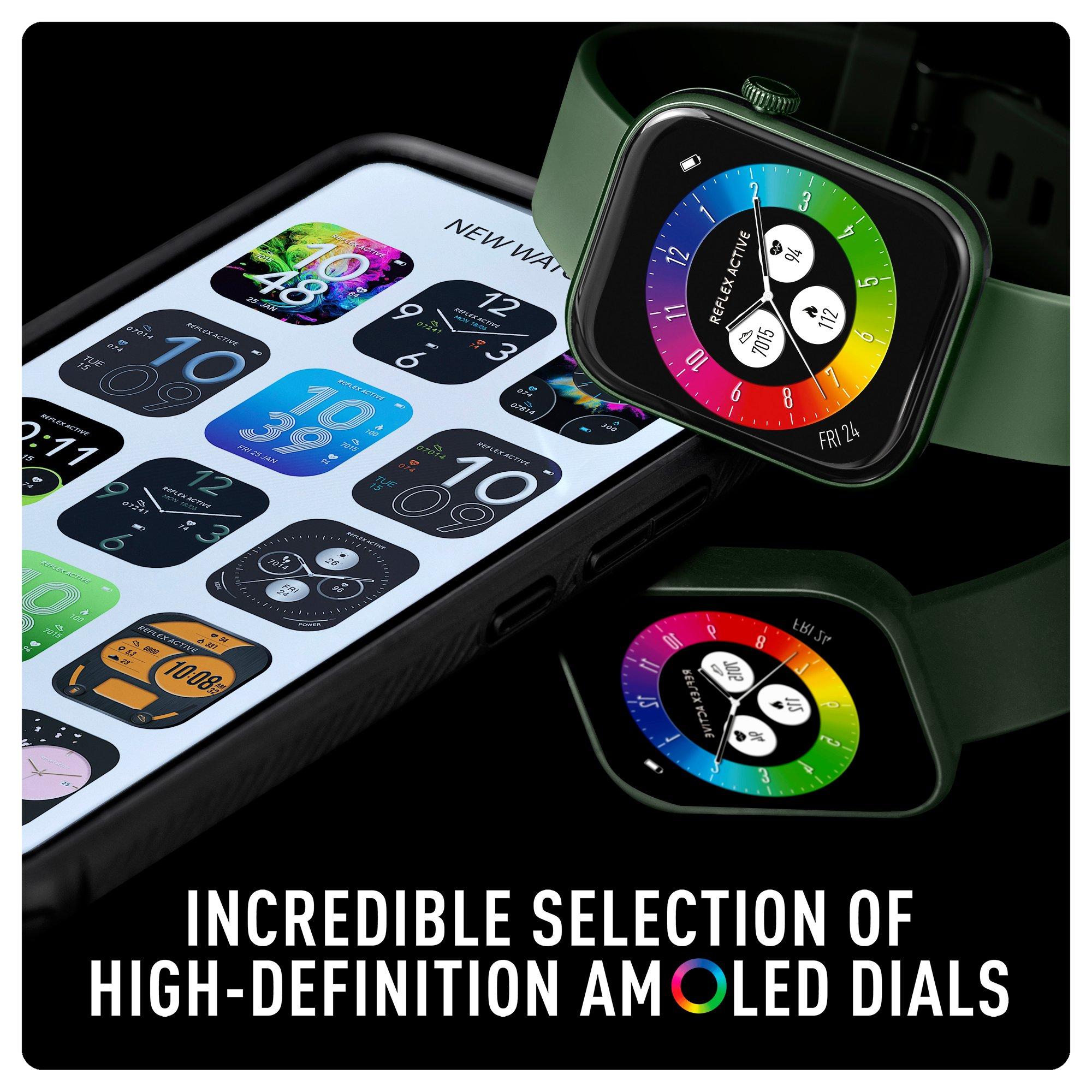 Forest Green - Reflex Active - Reflex Active Series 40 Amoled Smart Calling Watch - 4