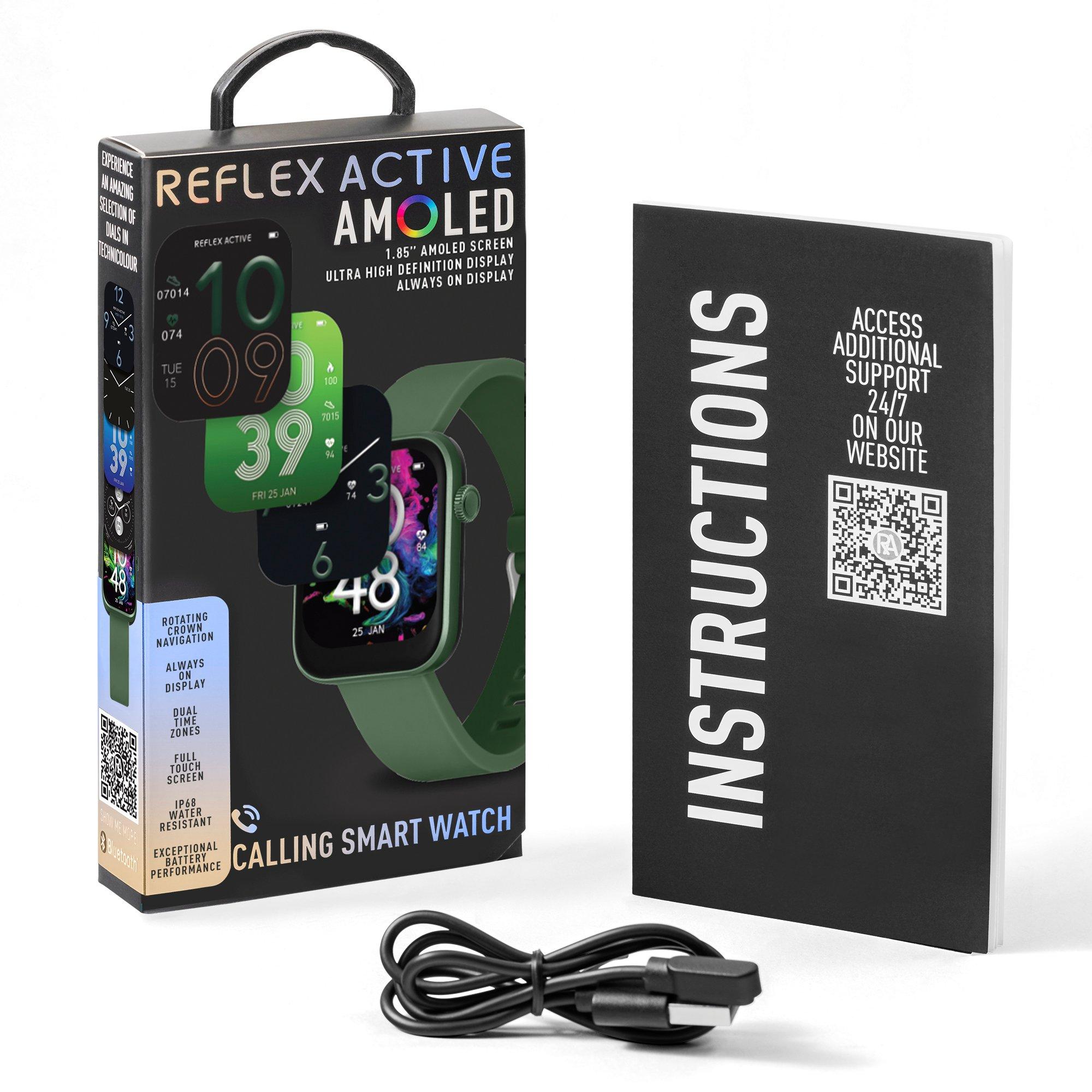 Forest Green - Reflex Active - Reflex Active Series 40 Amoled Smart Calling Watch - 6
