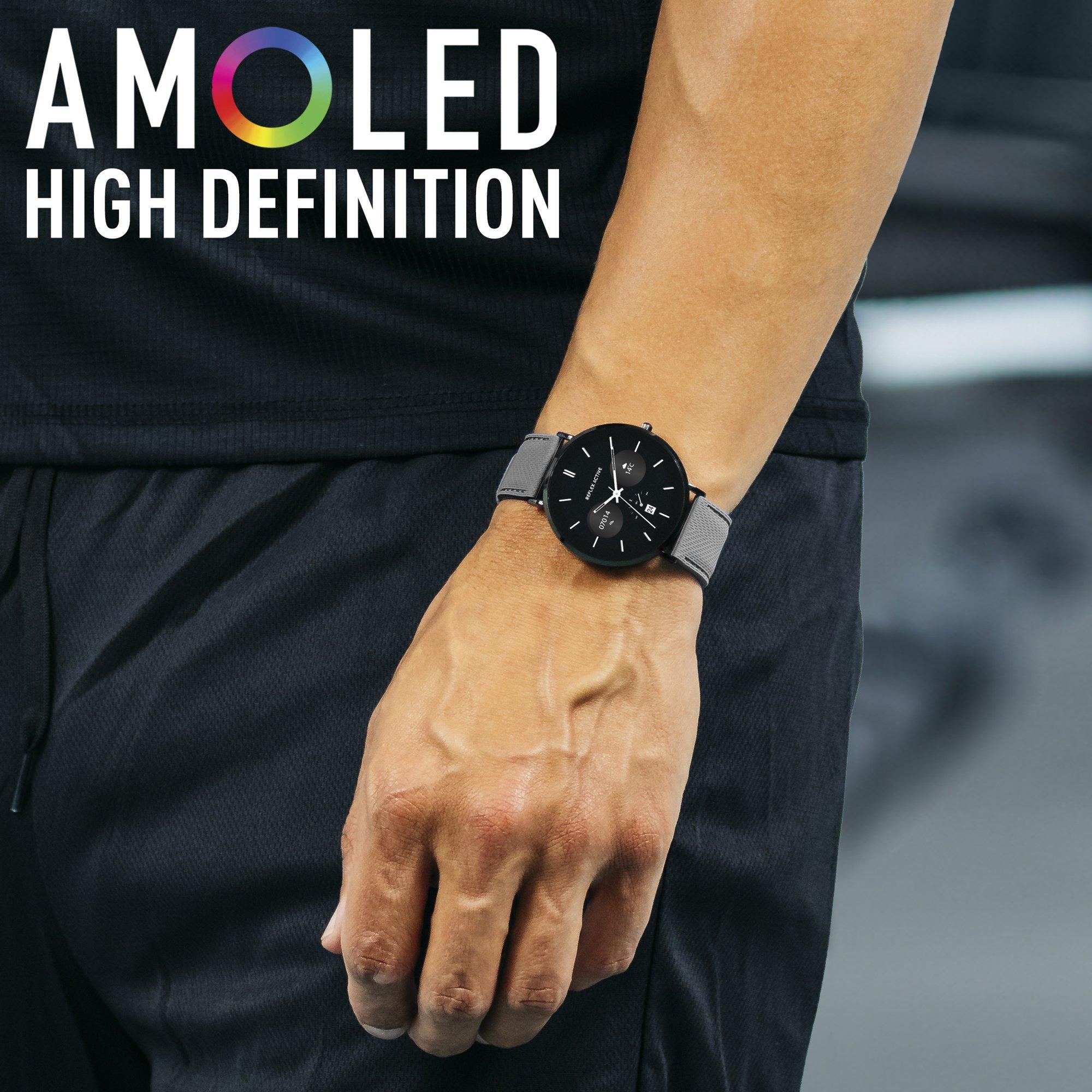 Black - Reflex Active - Series 42 Amoled Slim Watch Set - 3