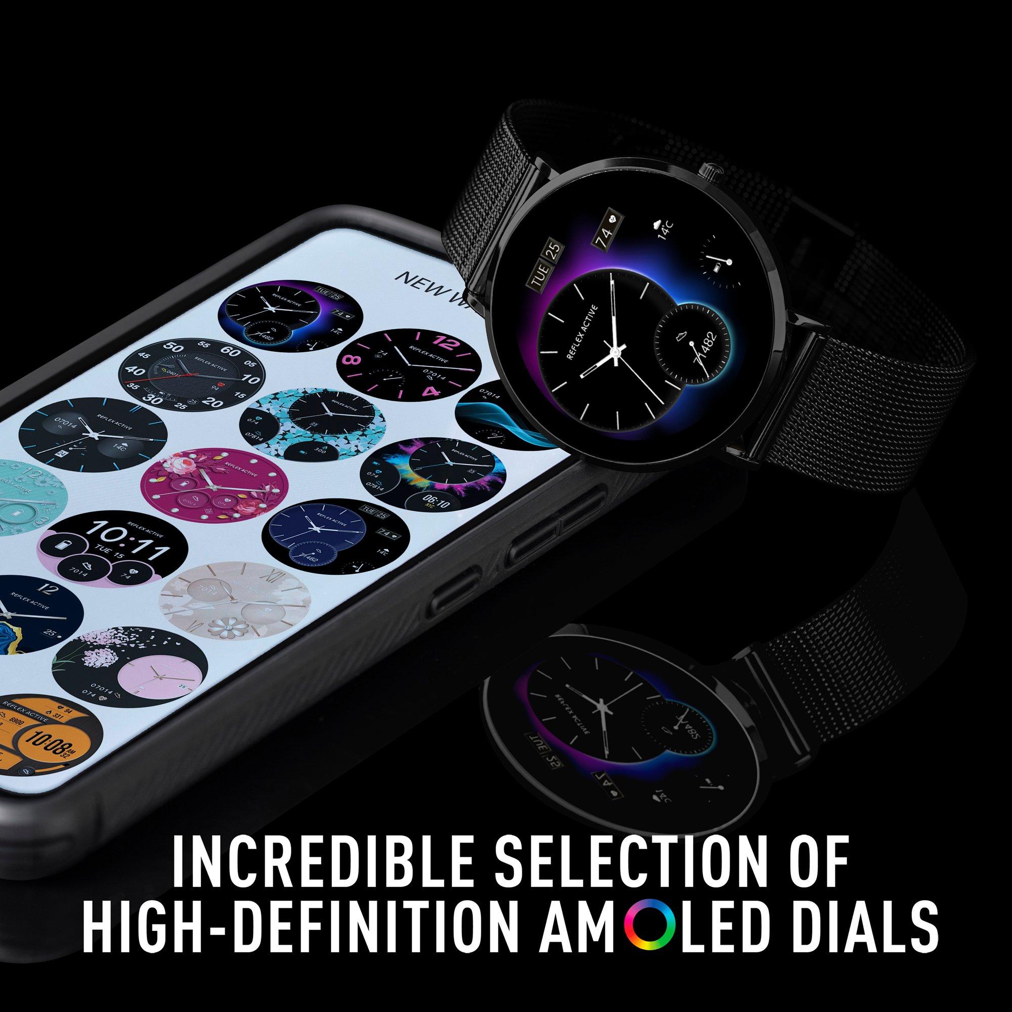 Black - Reflex Active - Series 42 Amoled Slim Watch Set - 6