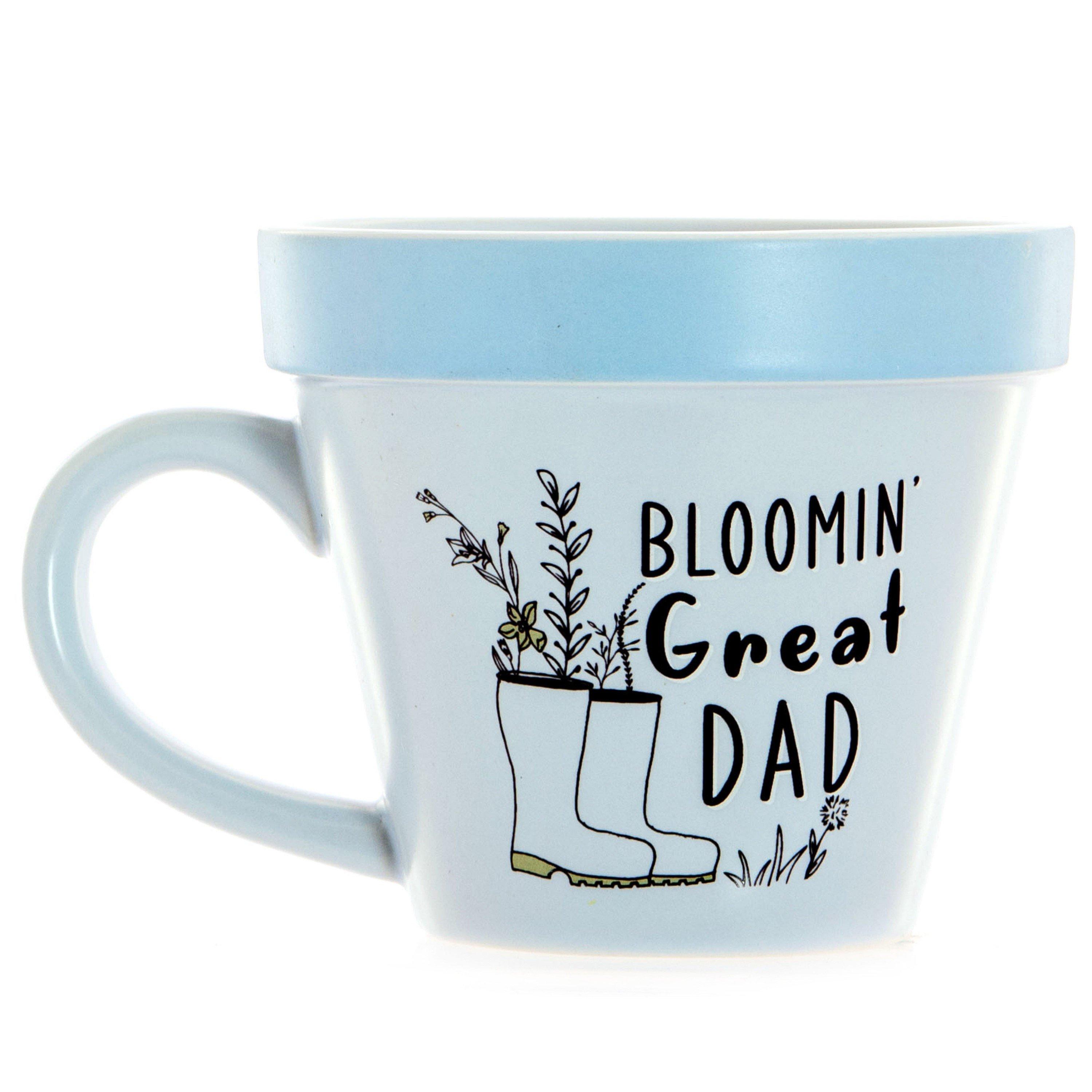 Multi - Boxer Gifts - Blooming Great Dad Plant Pot Mug  - Gardening Gift - 1