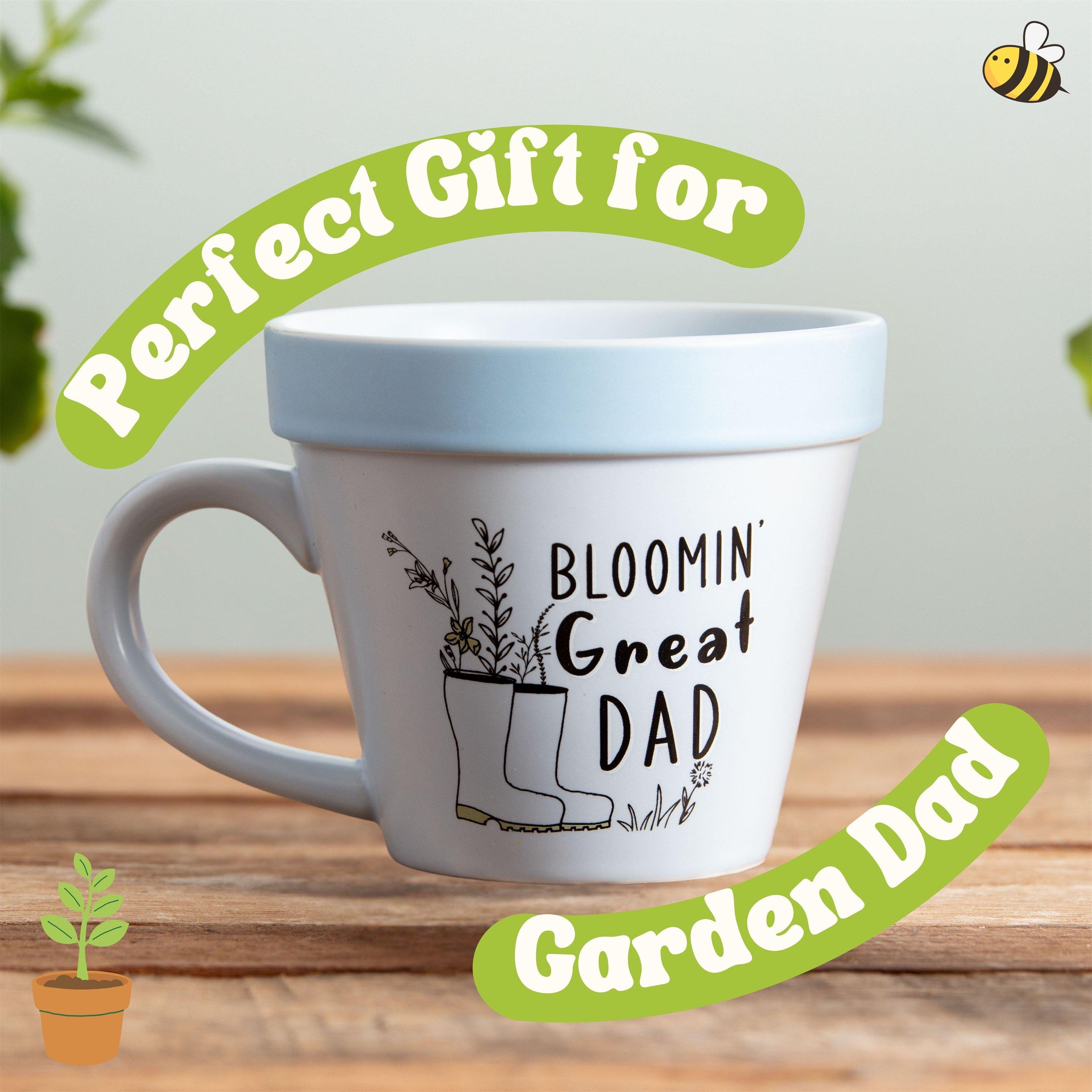 Multi - Boxer Gifts - Blooming Great Dad Plant Pot Mug  - Gardening Gift - 2