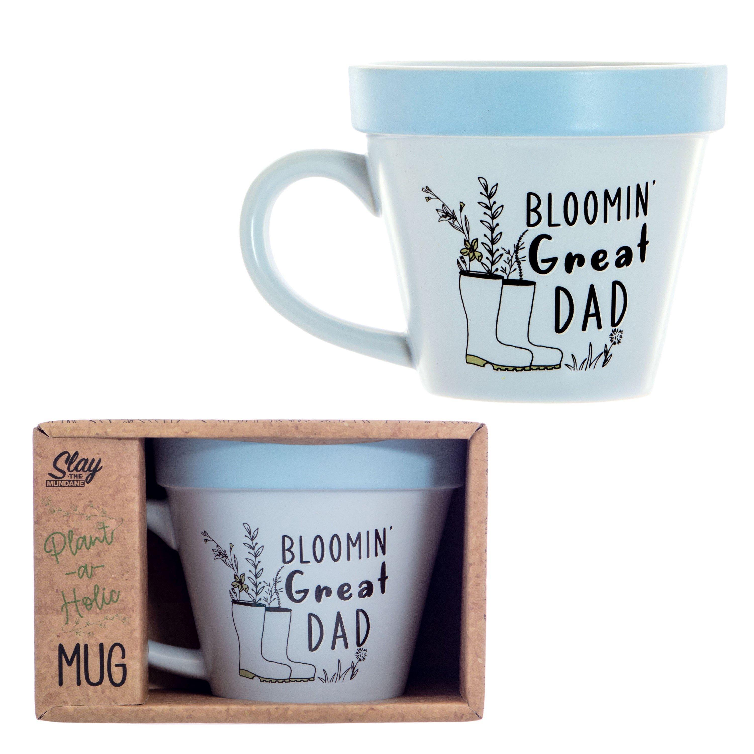 Multi - Boxer Gifts - Blooming Great Dad Plant Pot Mug  - Gardening Gift - 5