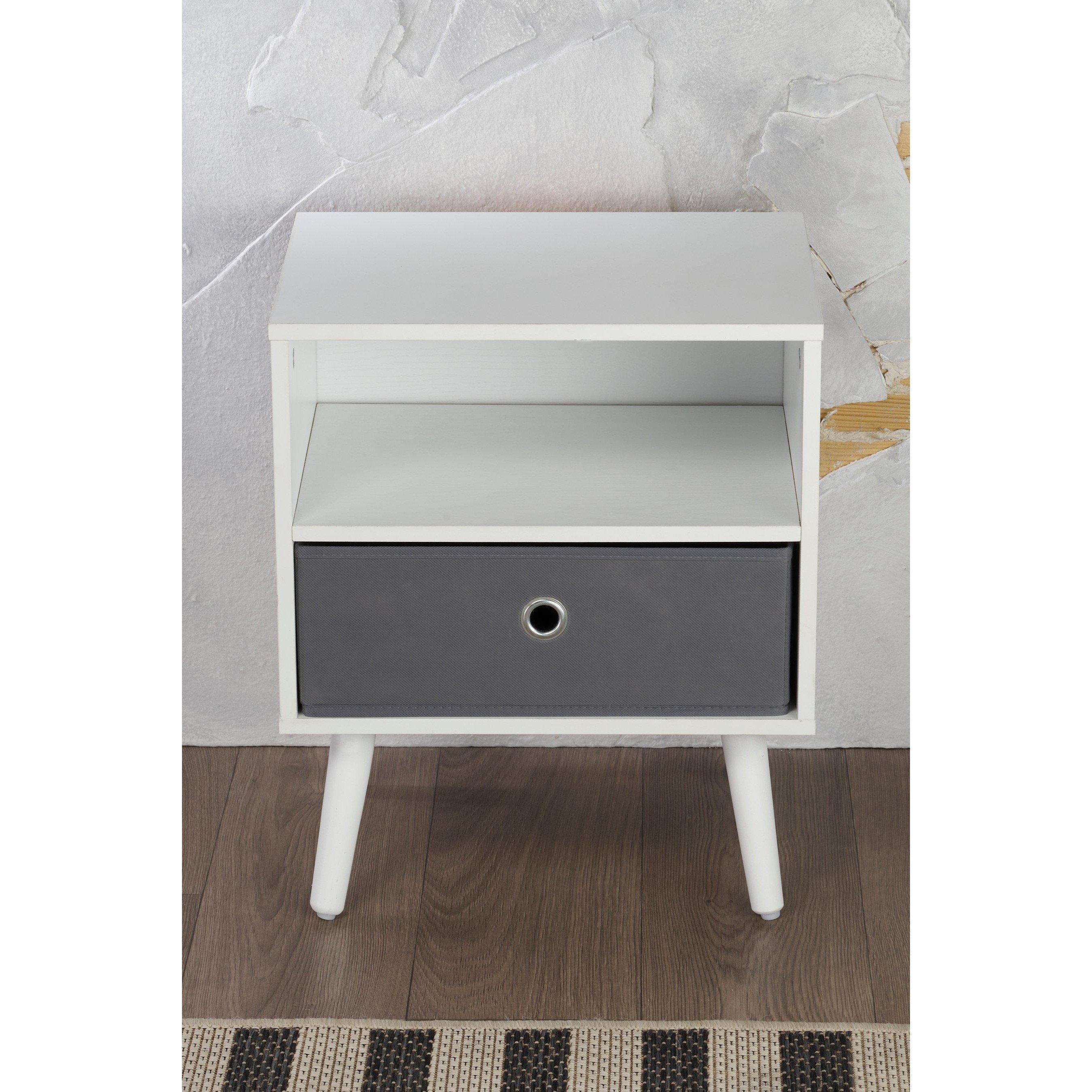 White - Homelife - Odense Side Table - 4