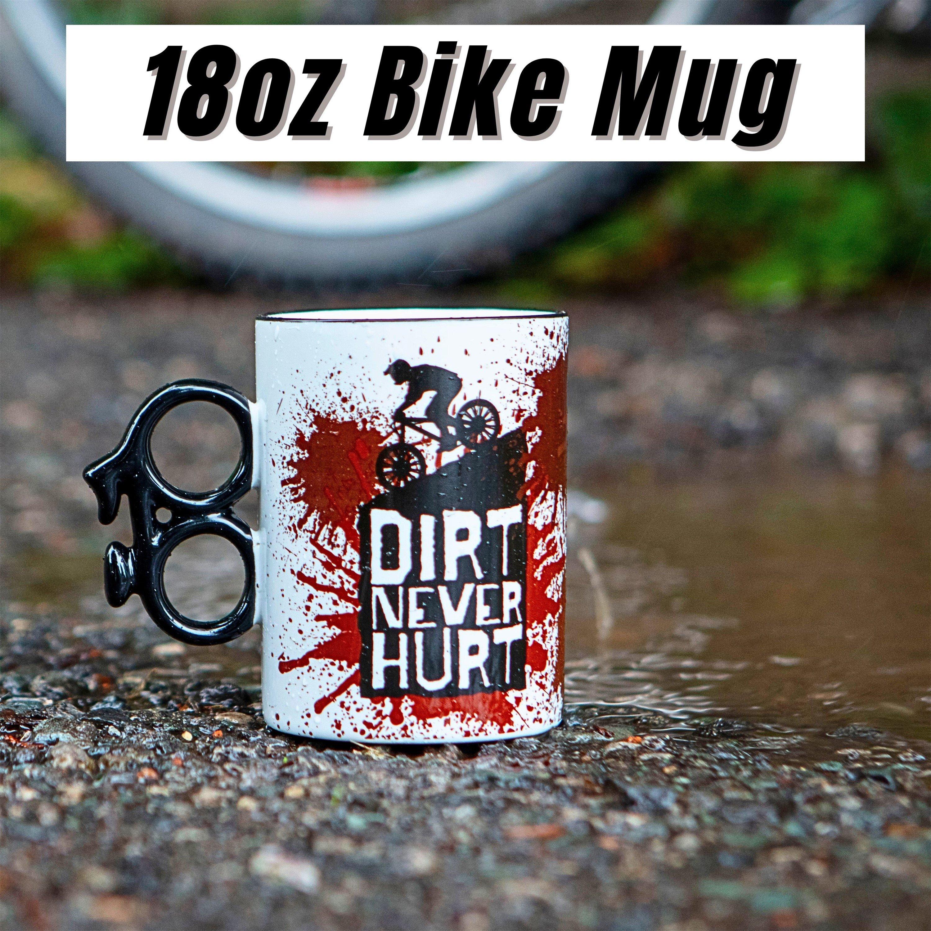 Multi - Boxer Gifts - Novelty Bike Mug - Dirt Never Hurt - Funny Gift - 2