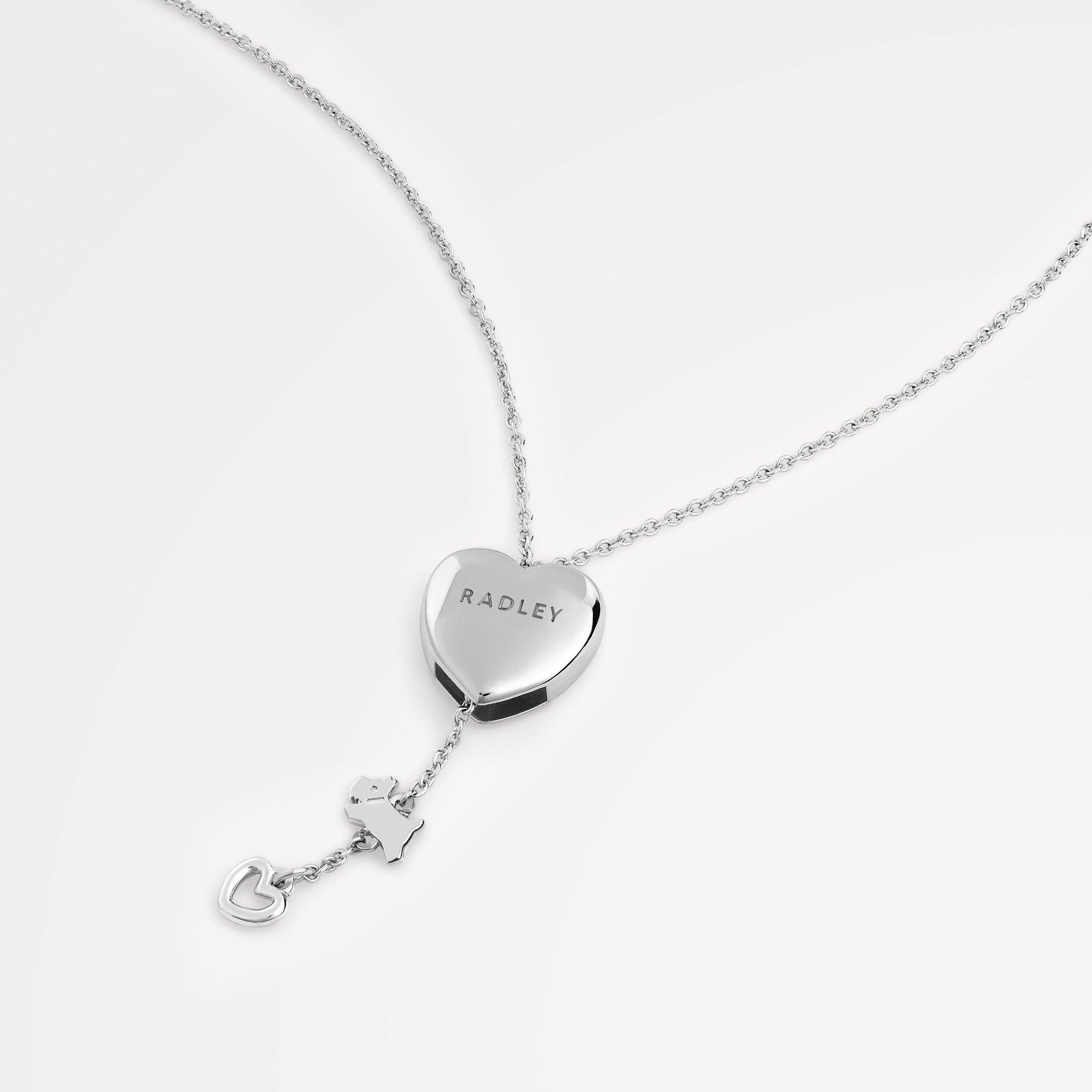 Silver - Radley - Radley Silver Plated Heart Lariat Necklace - 4