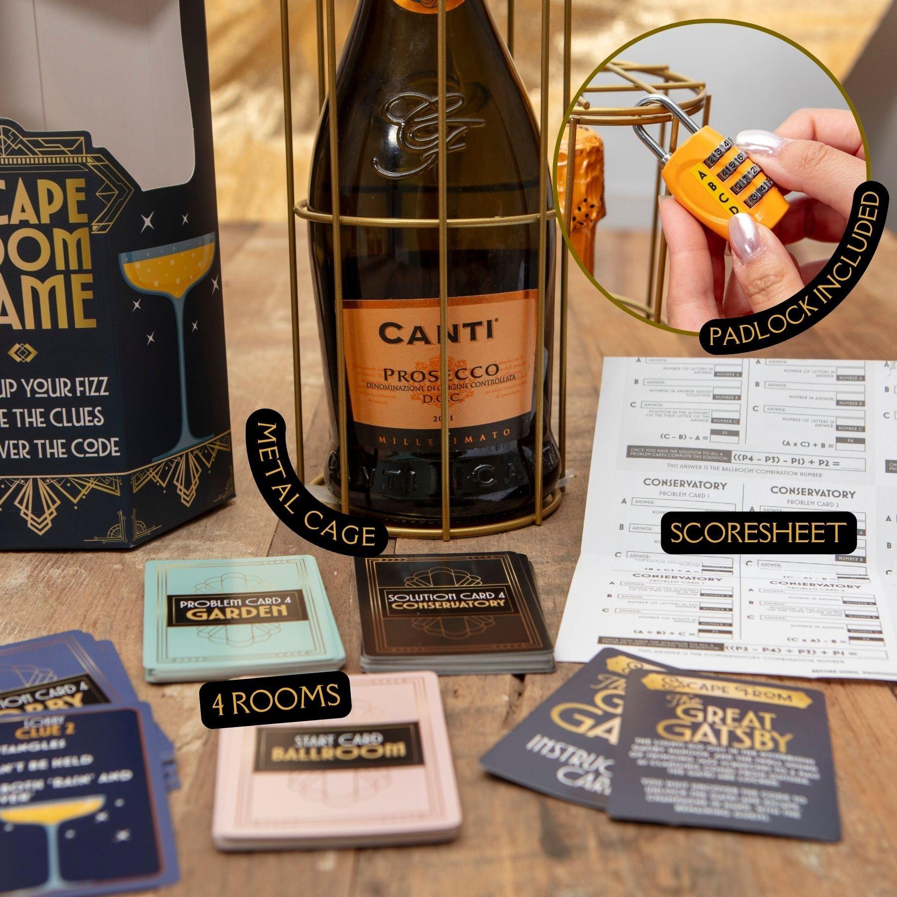 Multi - Boxer Gifts - The Great Gatsby Wine Escape Room Game - 2