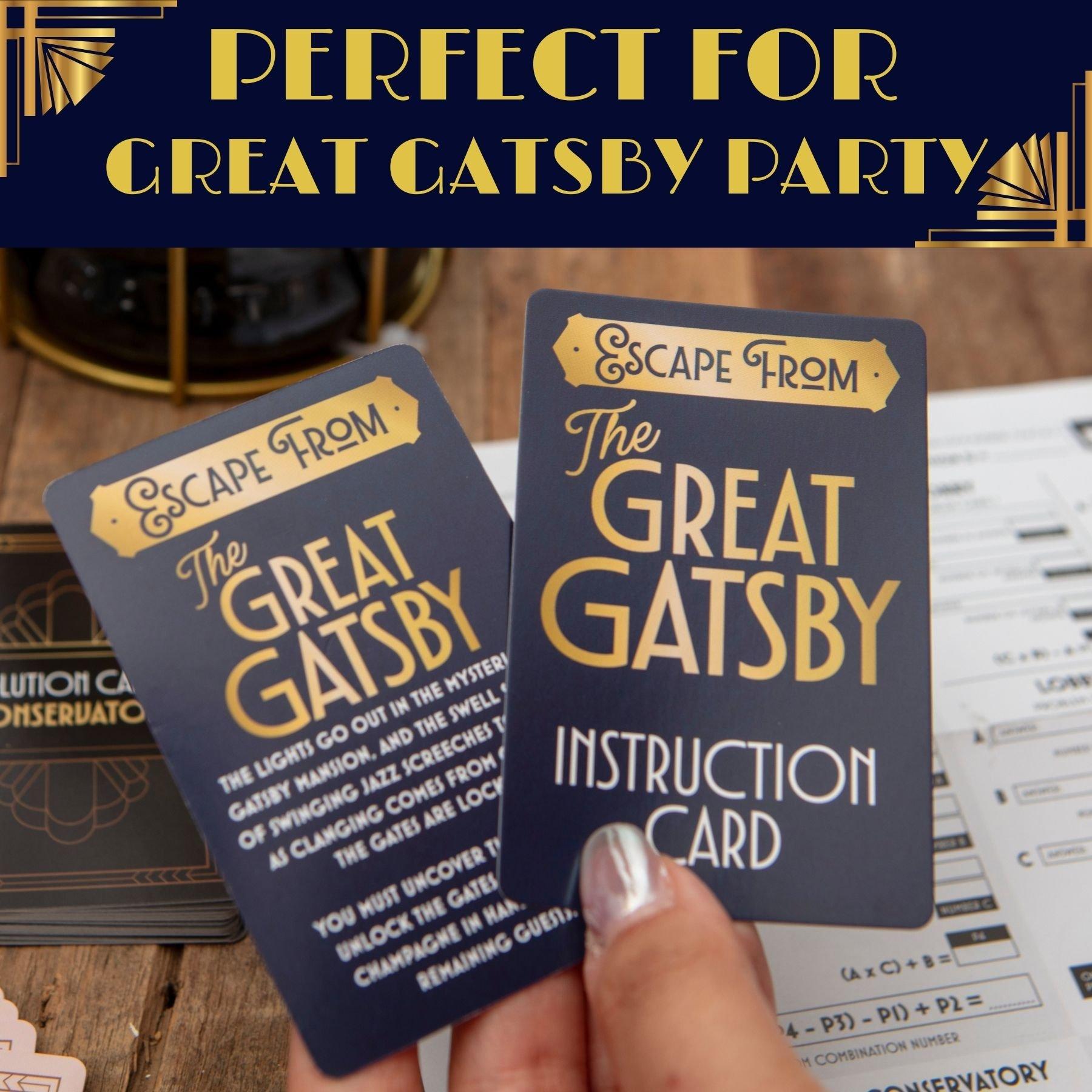 Multi - Boxer Gifts - The Great Gatsby Wine Escape Room Game - 4