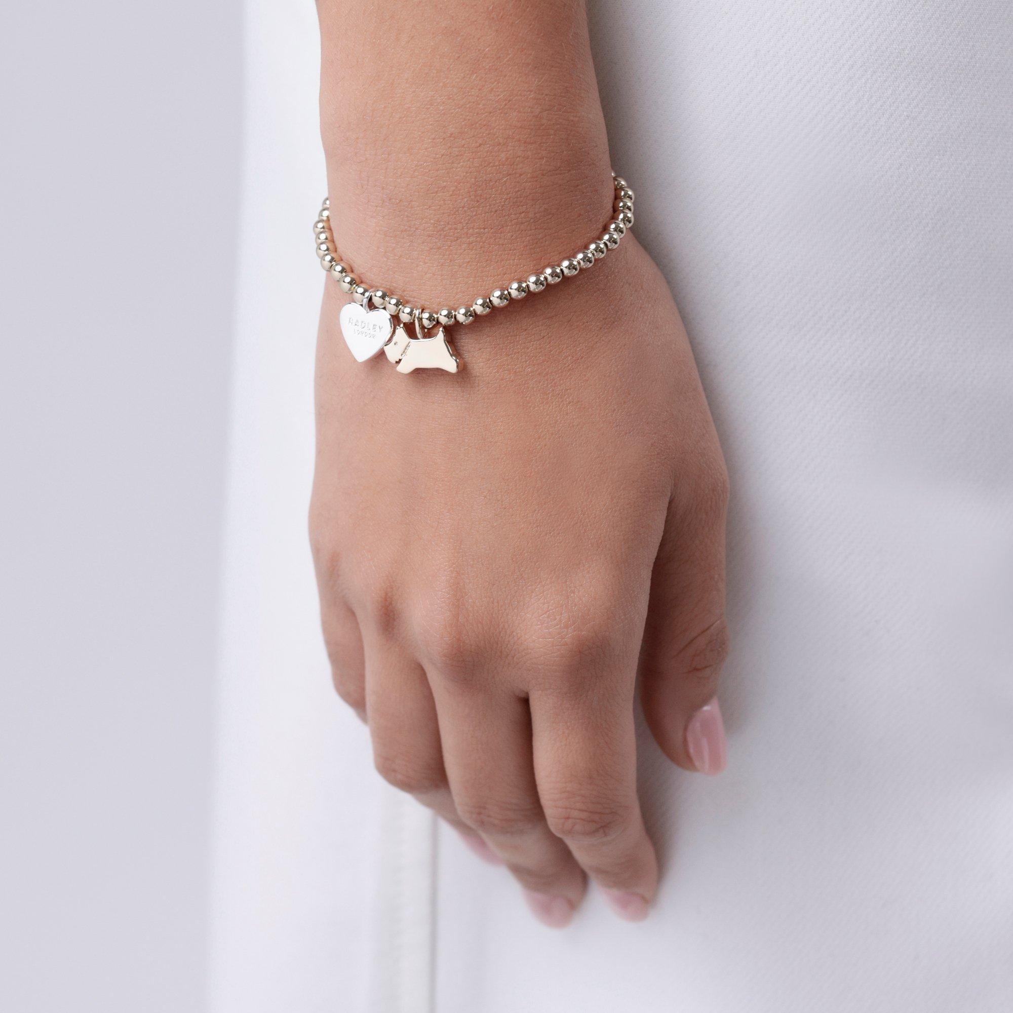 Pale Gold - Radley - Radley 18ct Gold Plated Bracelet with Jumping Dog - 2