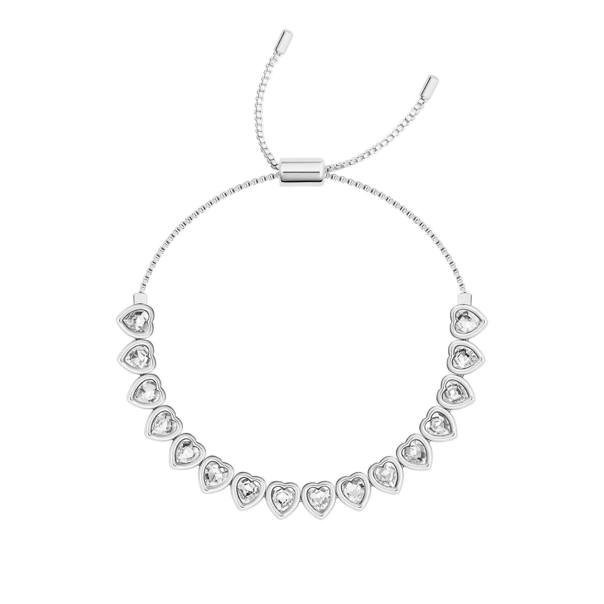 Silver - Radley - Radley Silver Plated Heart Stone Set Bracelet - 3